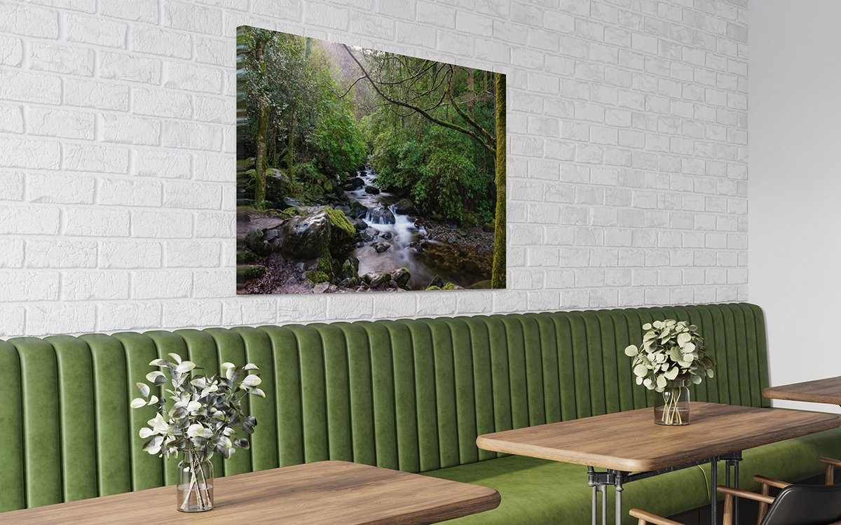 Torc Waterfall in Killarney National Park, County Kerry, Ireland Restaurant Wrap Canvas.jpg