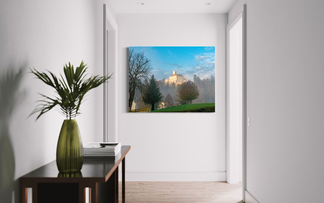 Romania Castle Photograph hung end of hall.jpg