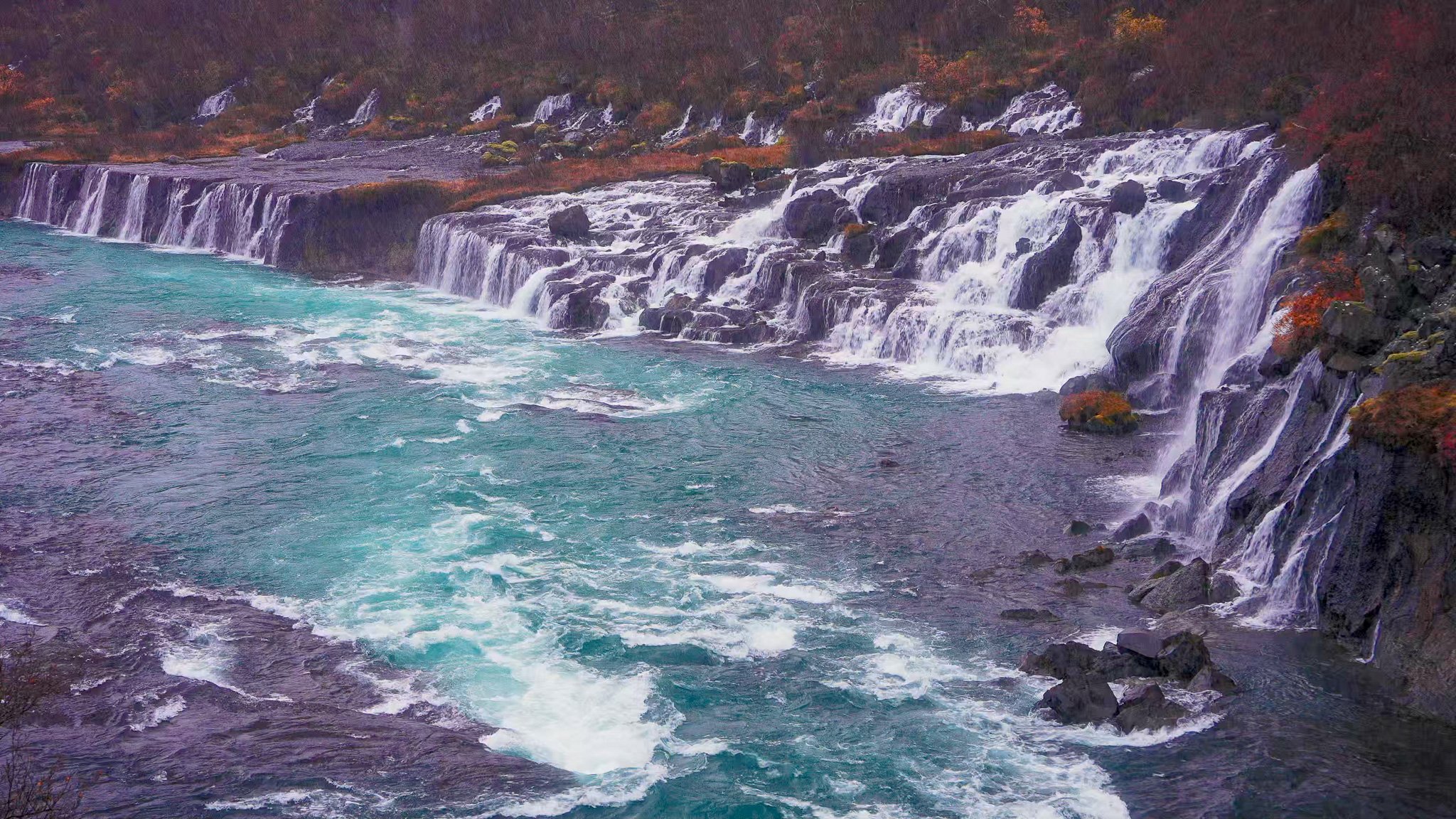 Endless Tranquility – Cascading Waterfalls in Iceland