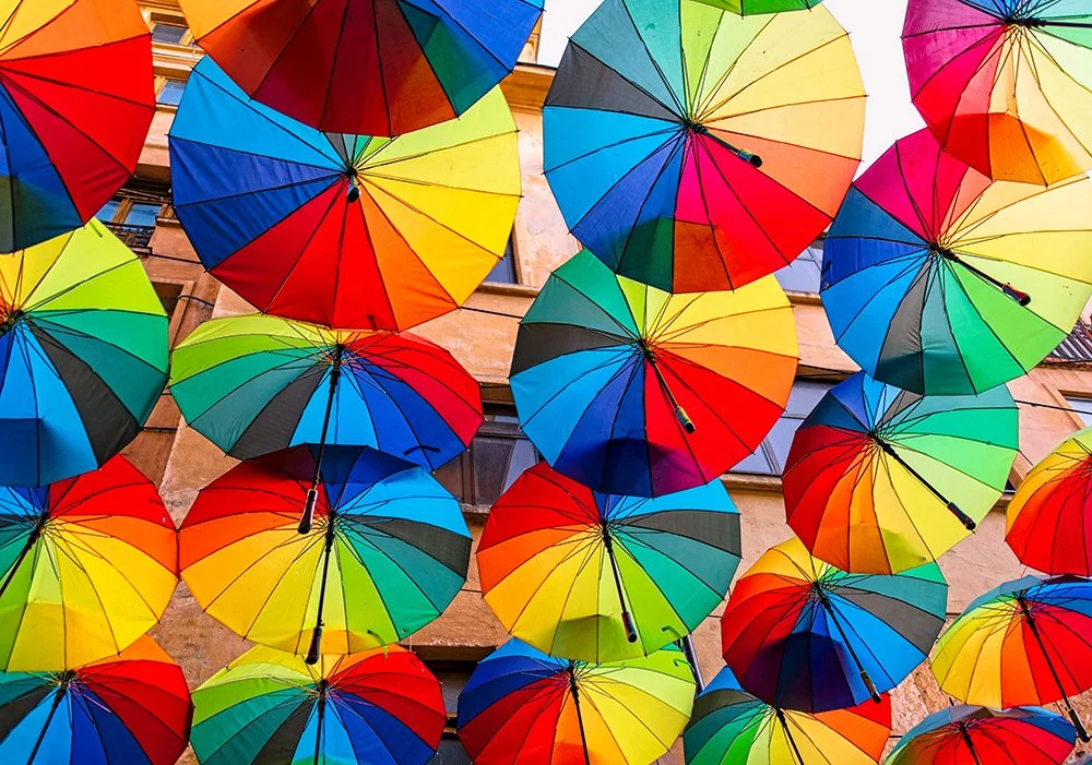 Umbrella Alley in Bucharest – High Resolution Urban Photo | Dean Best — Best Calming Relaxation