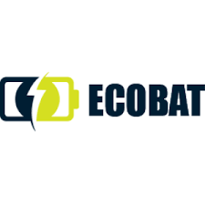 ECOBAT logo with stylized battery and lightning bolt