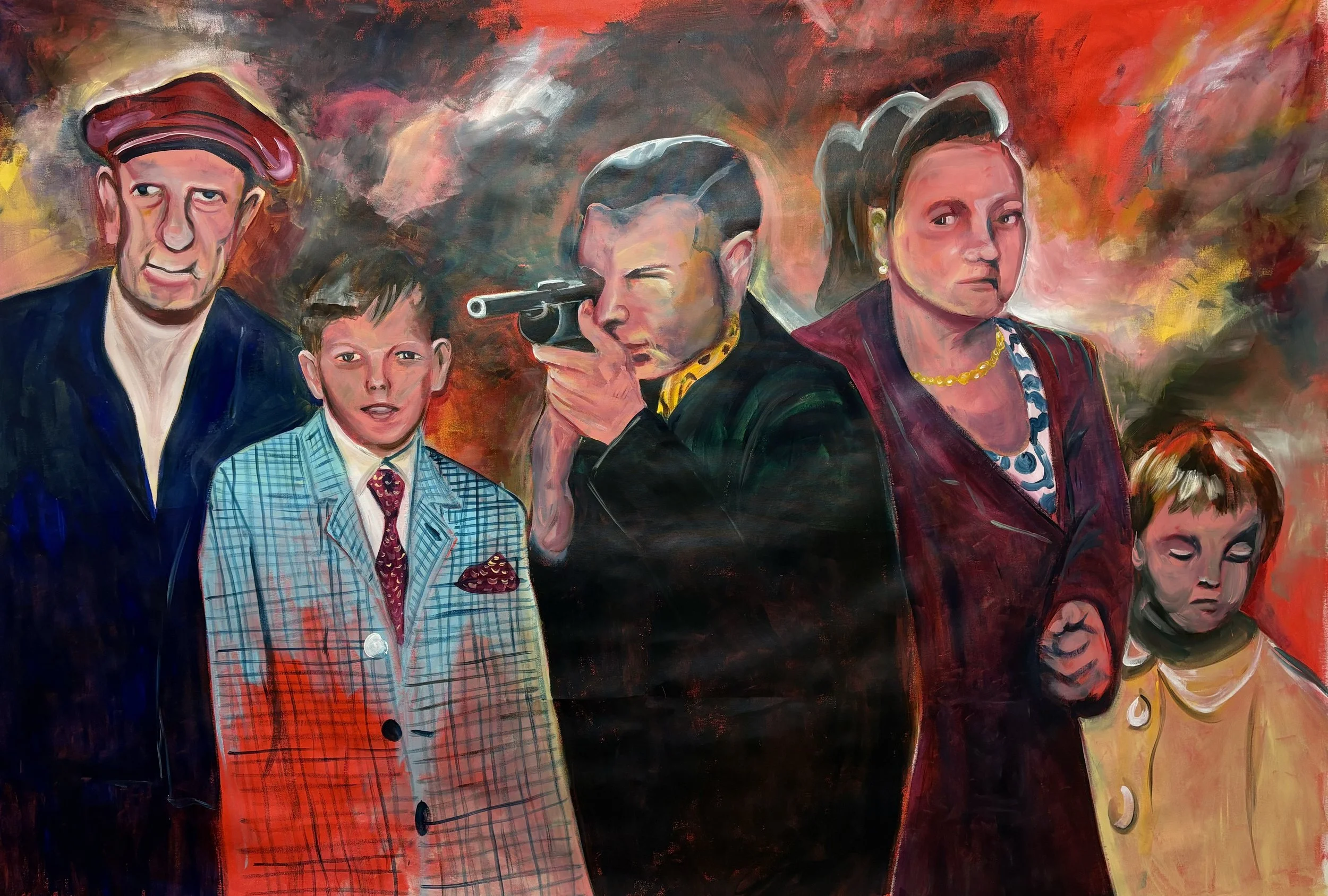 "Shoot IV" - acrylics on canvas - 210x150 cm