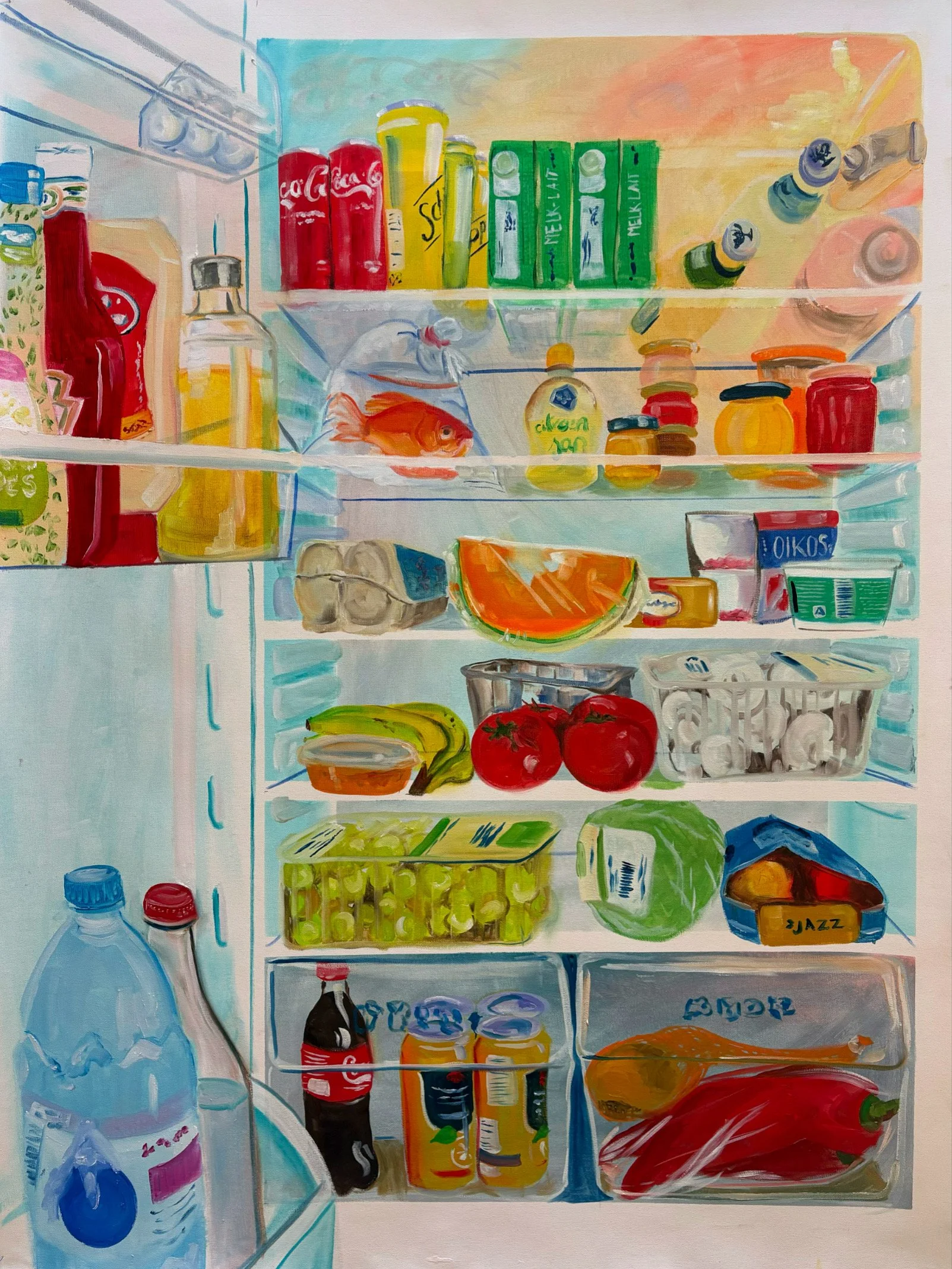 "Portrait" - oil on canvas - 110x80 cm