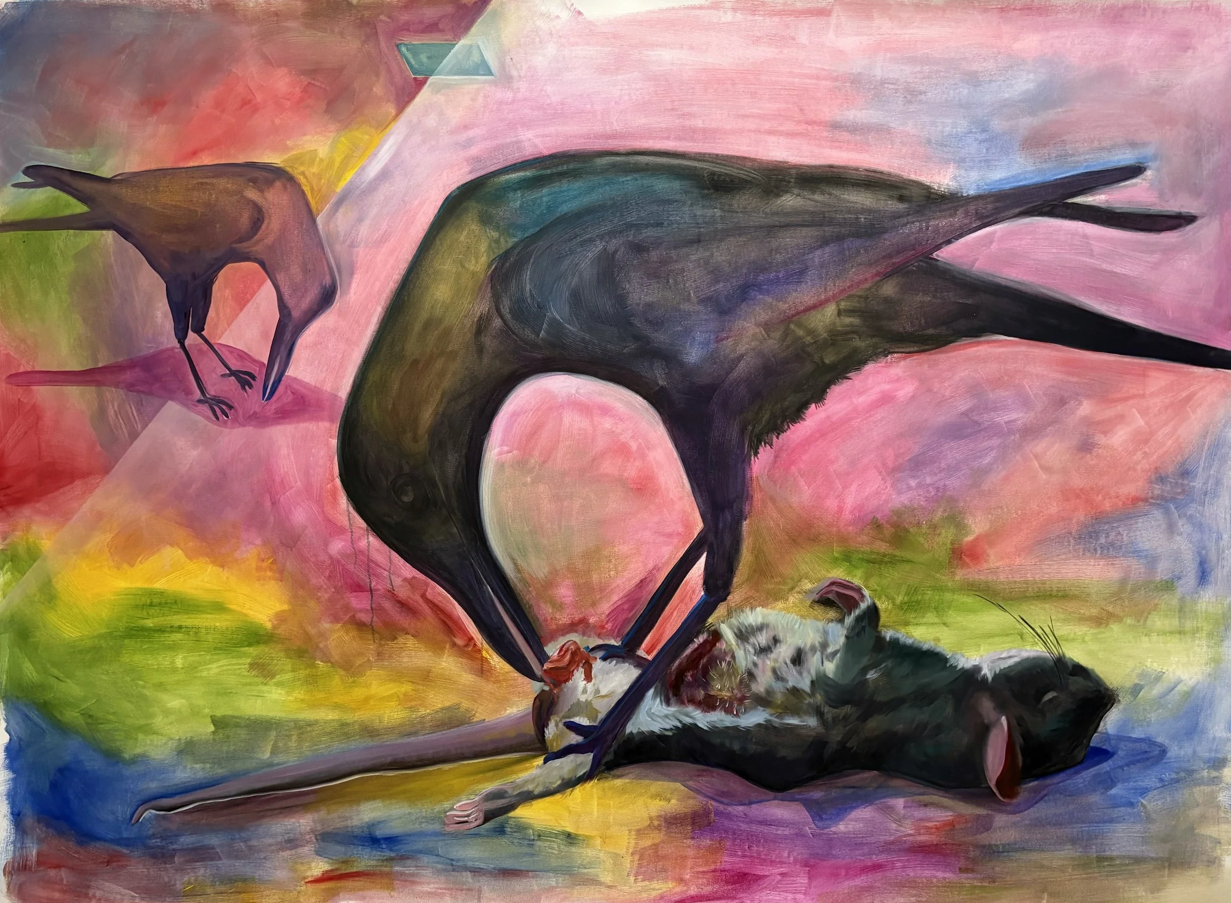"Murder" - oil on canvas - 210x165 cm