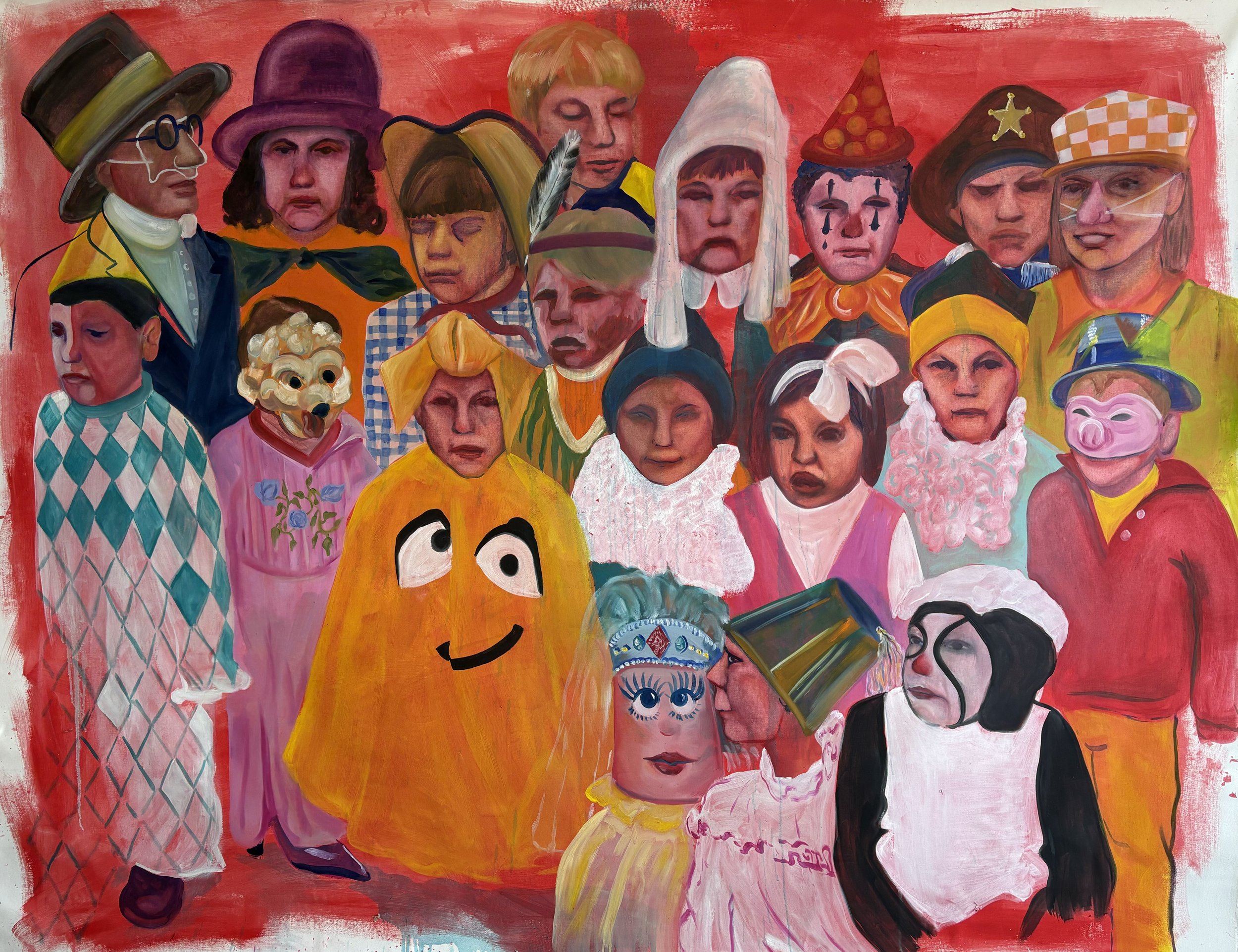 "Carnaval" - oil on canvas - 210x170 cm