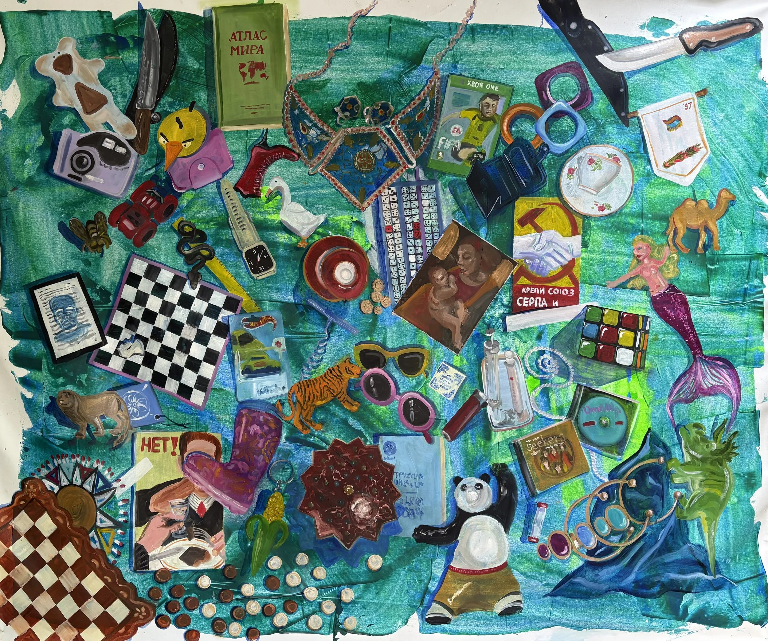 "Bazari" - oil on canvas - 210x175 cm