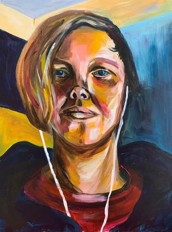 "Me" - acrylics on wood - 30x40 cm