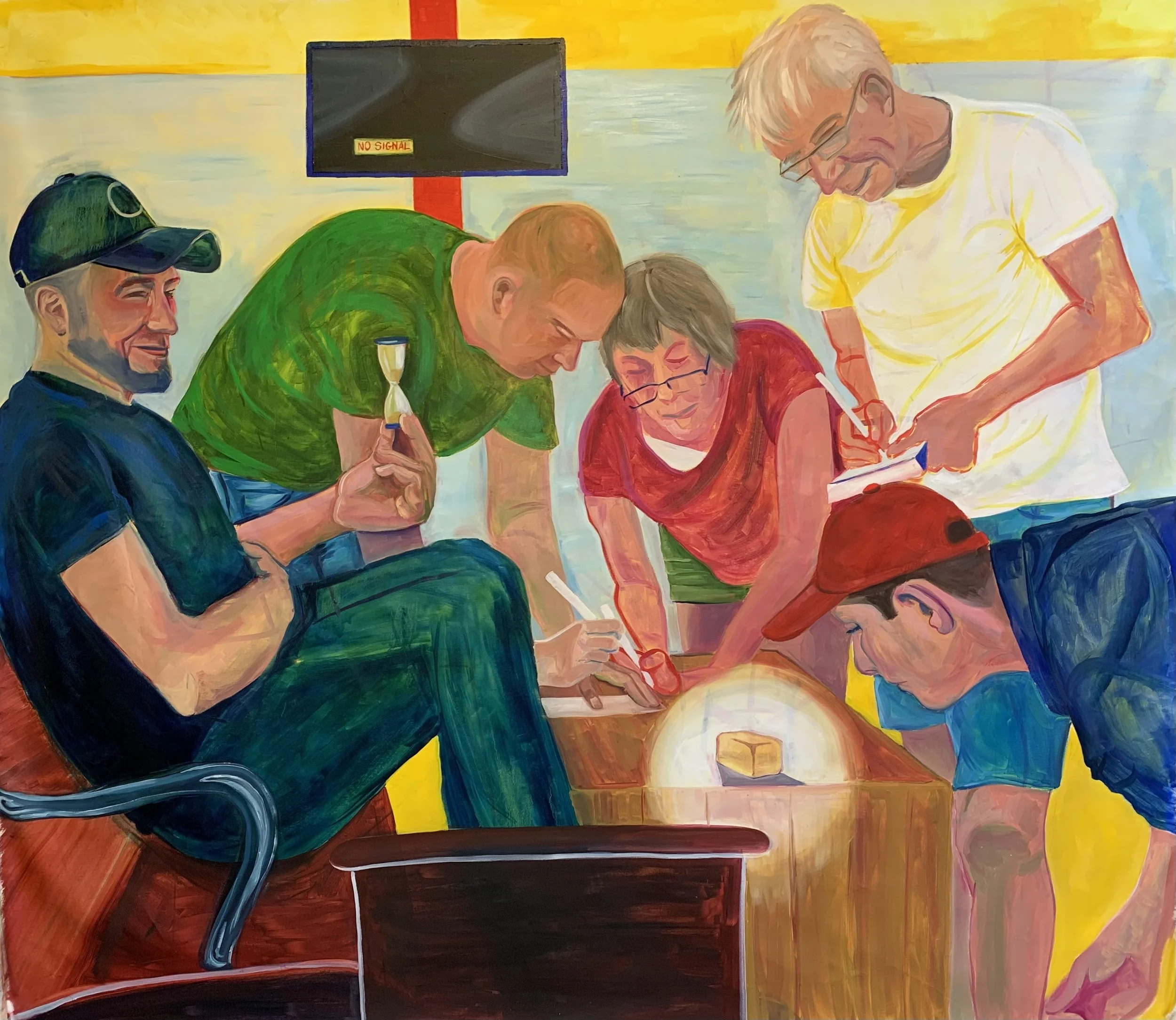 'Time of Science' - oil on canvas - 210x180 cm