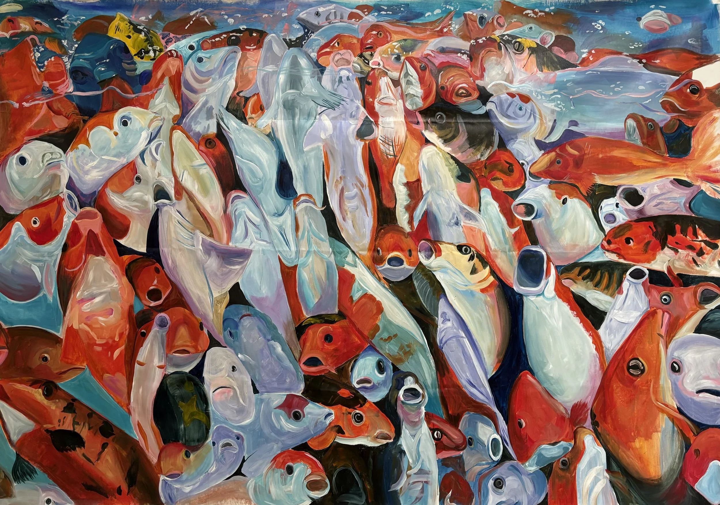 "School" - acrylics on canvas - 210x160 cm