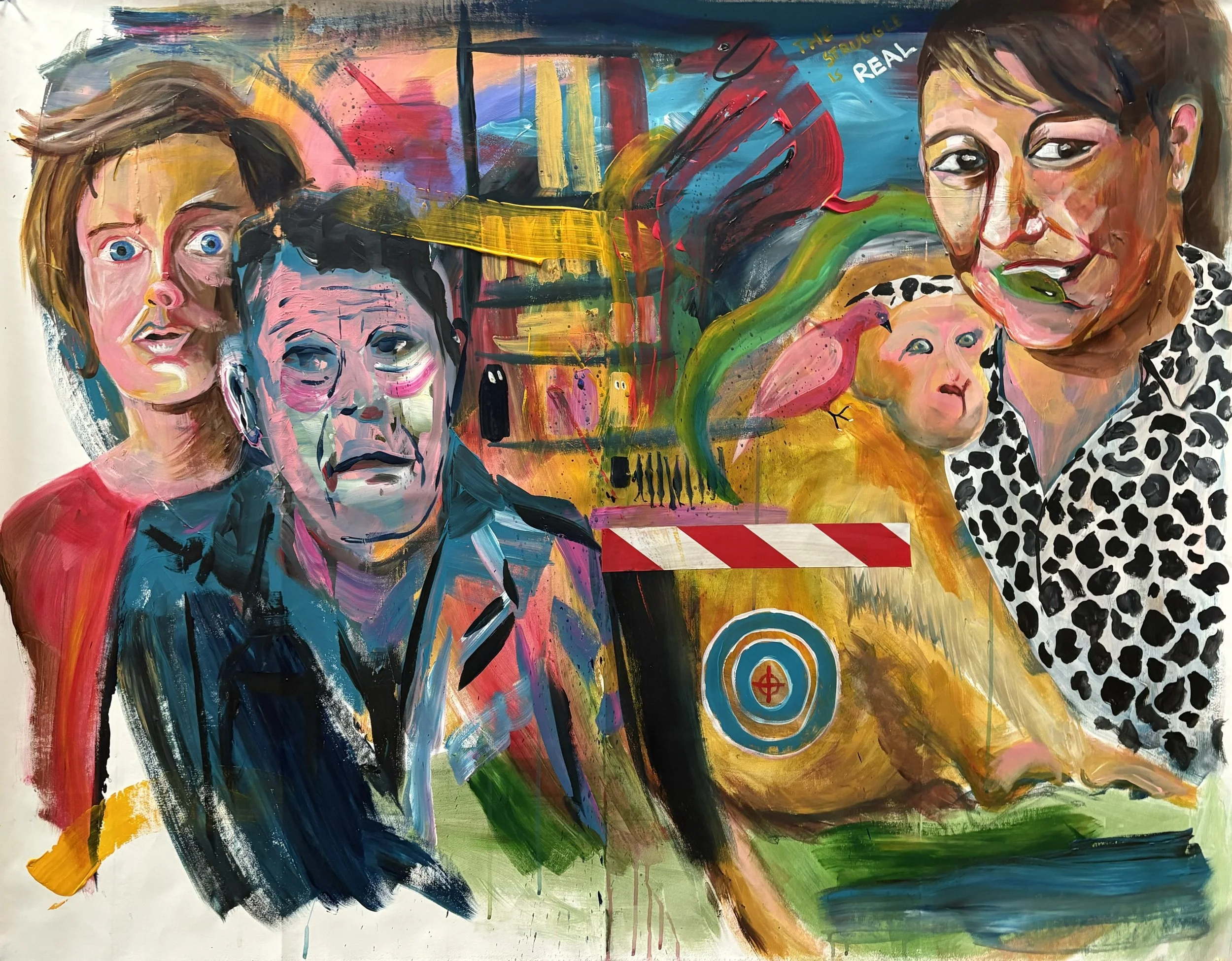 "The beginning, the end" - acrylics on canvas - 160x105 cm