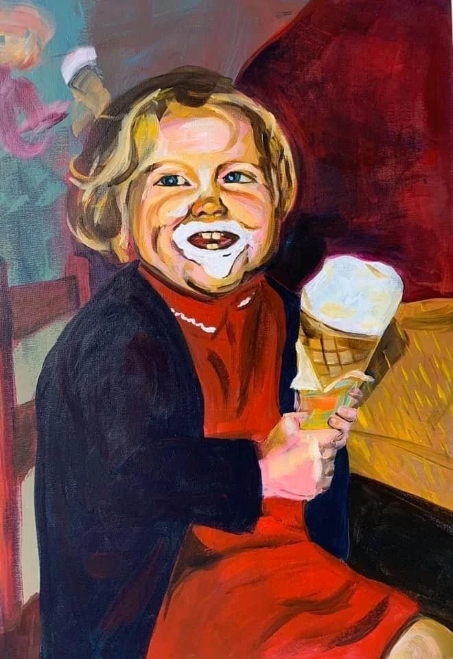 "Icecream" - acrylics on canvas - 50x70 cm
