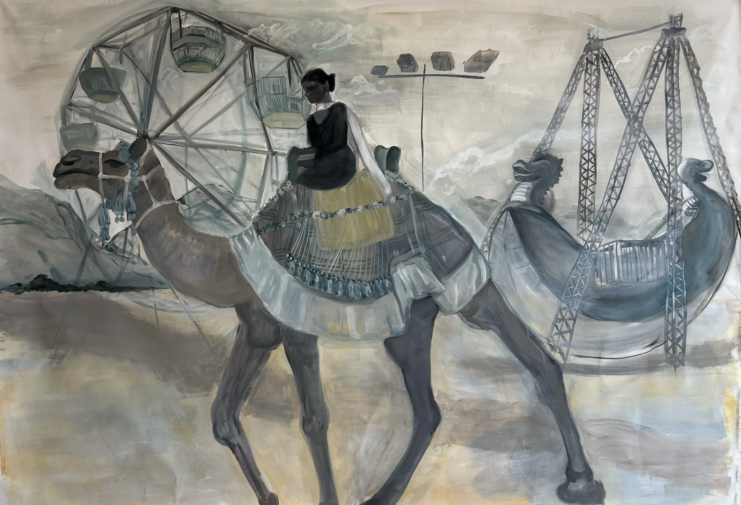 "Greige" - oil on canvas - 210x170 cm