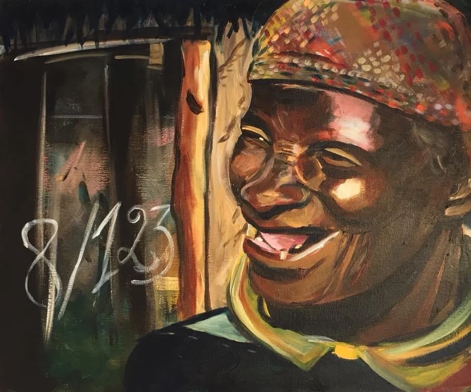 "Smile" - acrylics on canvas - 70x50 cm