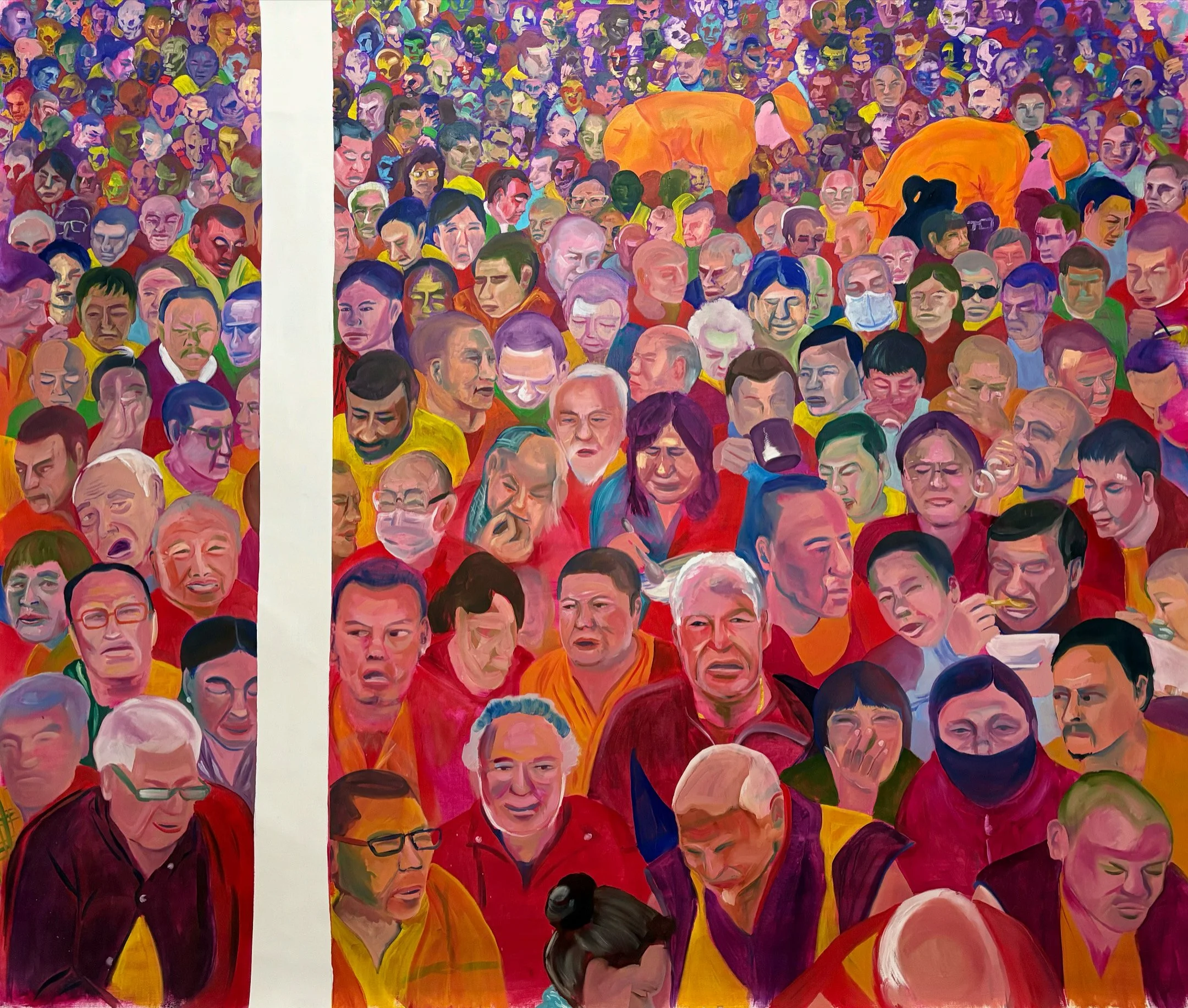 "Mass" - oil on canvas - 210x180 cm