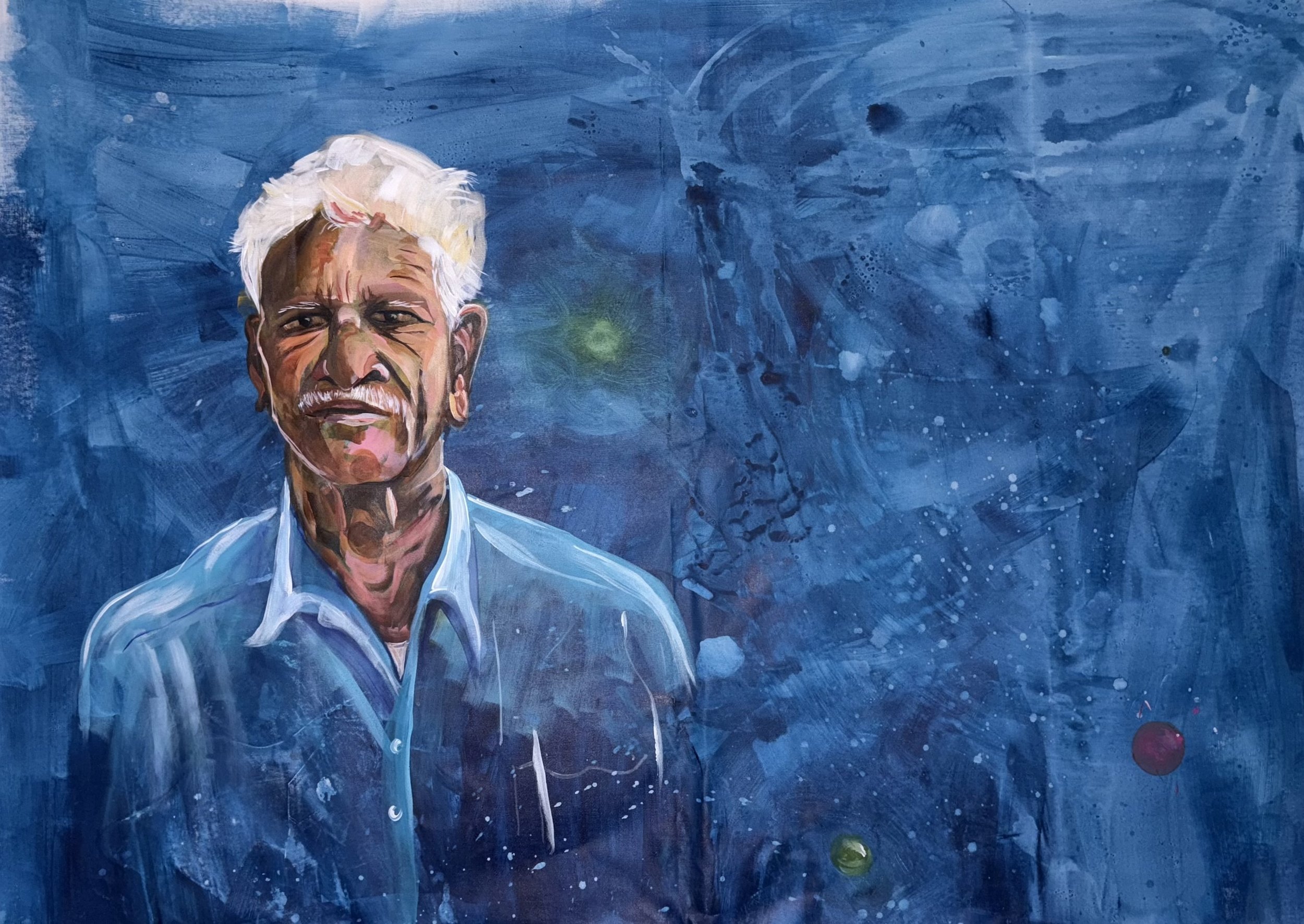 "Lakshman Anna" - acrylics on canvas - 160x105 cm