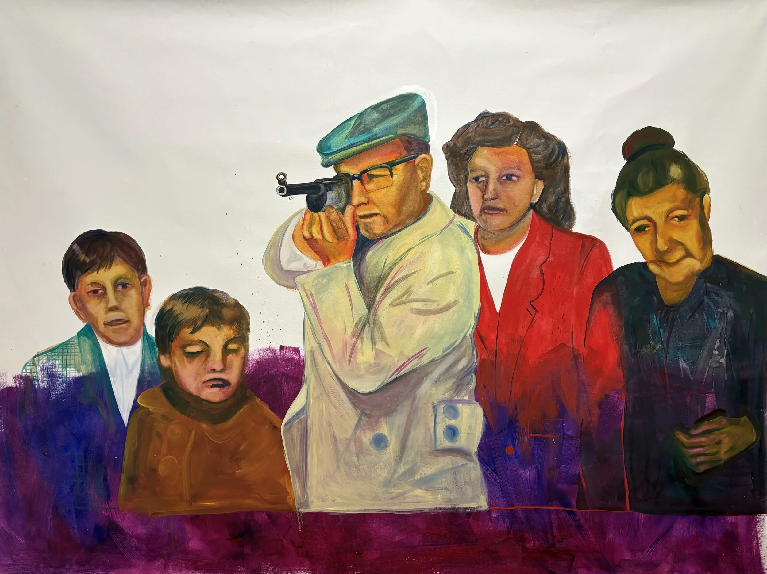 "Shoot VII" - oil on canvas - 210x160 cm