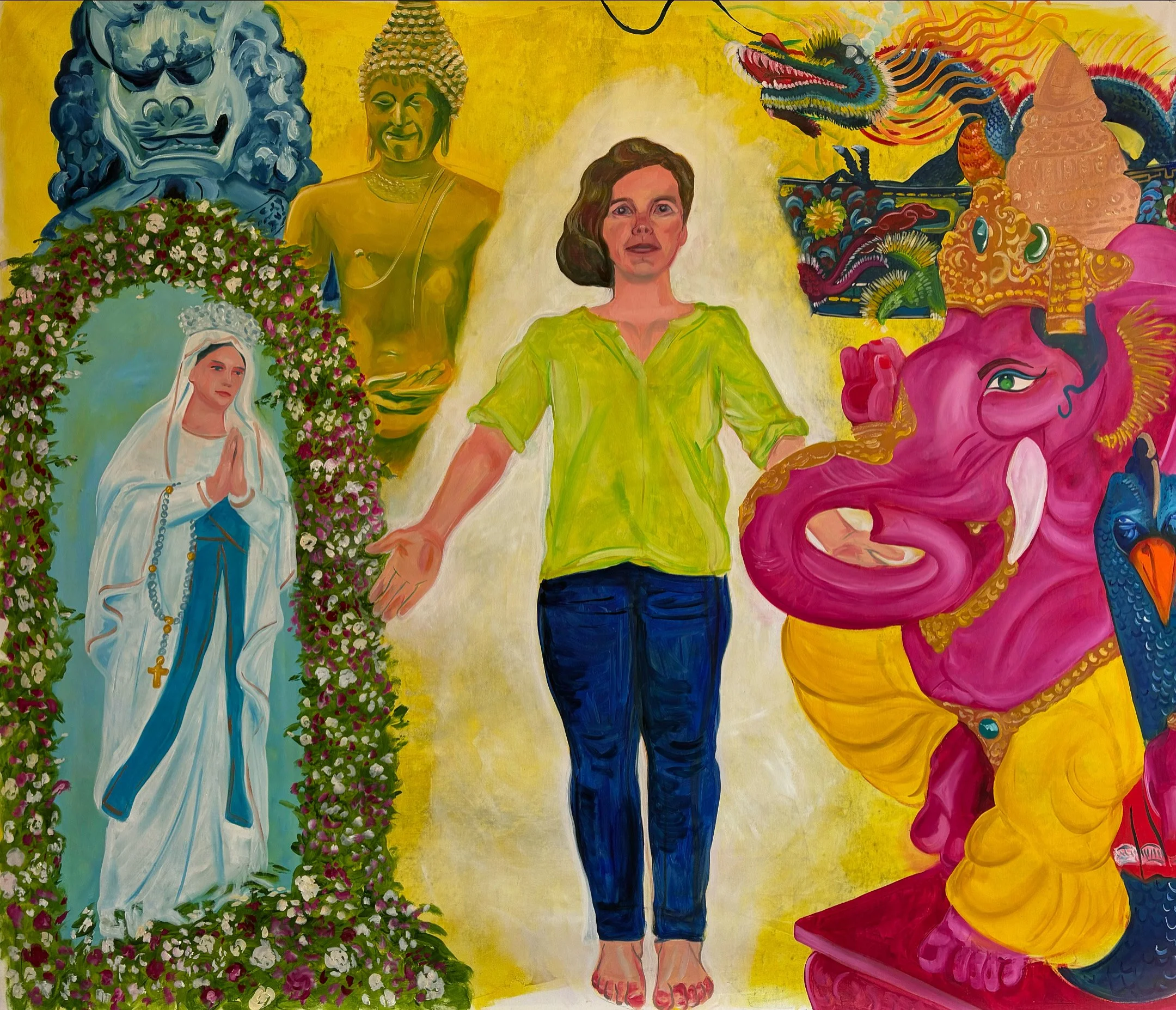 "What do gods believe?" - oil on canvas - 210x180 cm