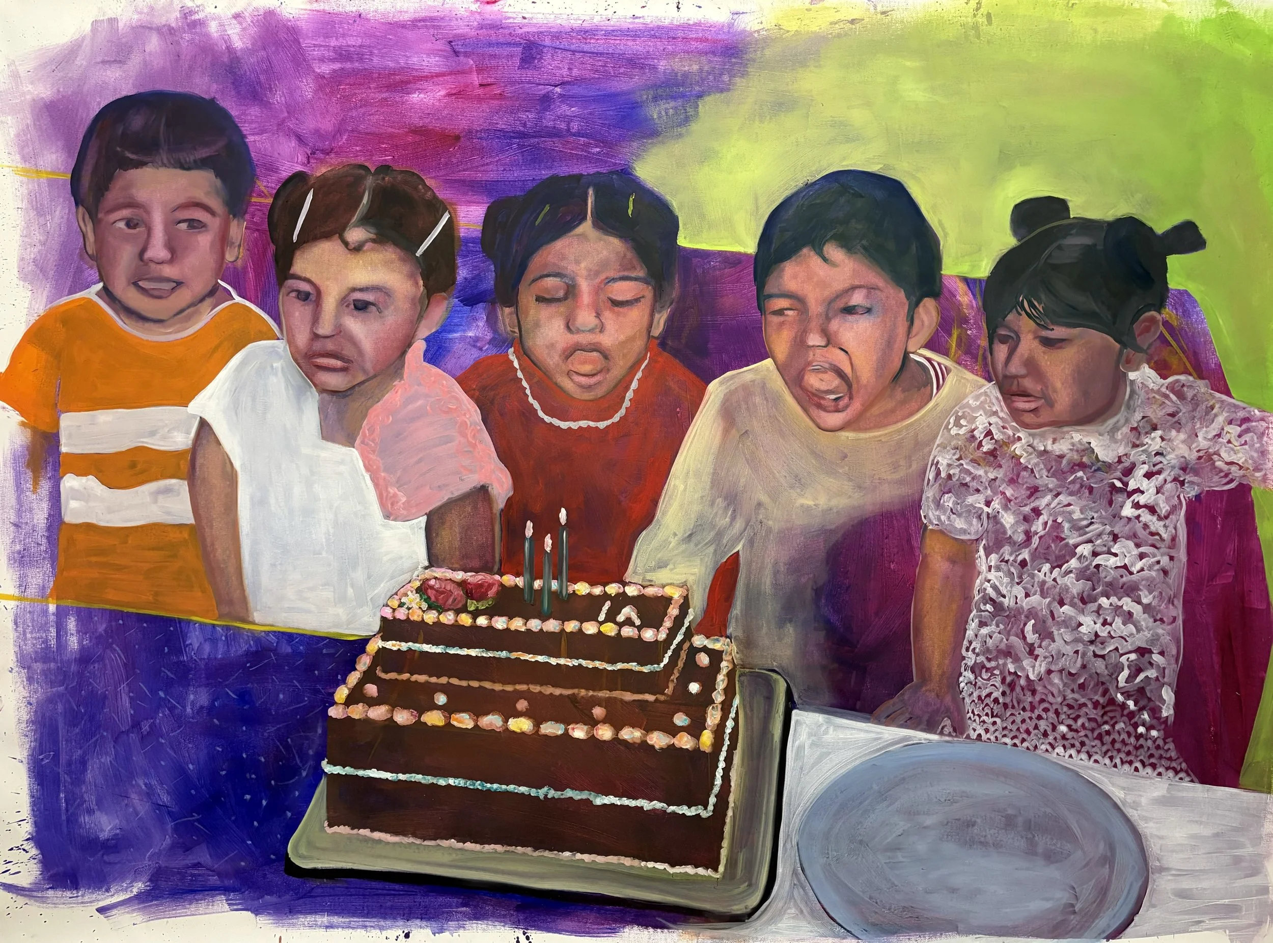 "Party" - oil on canvas - 210x160 cm