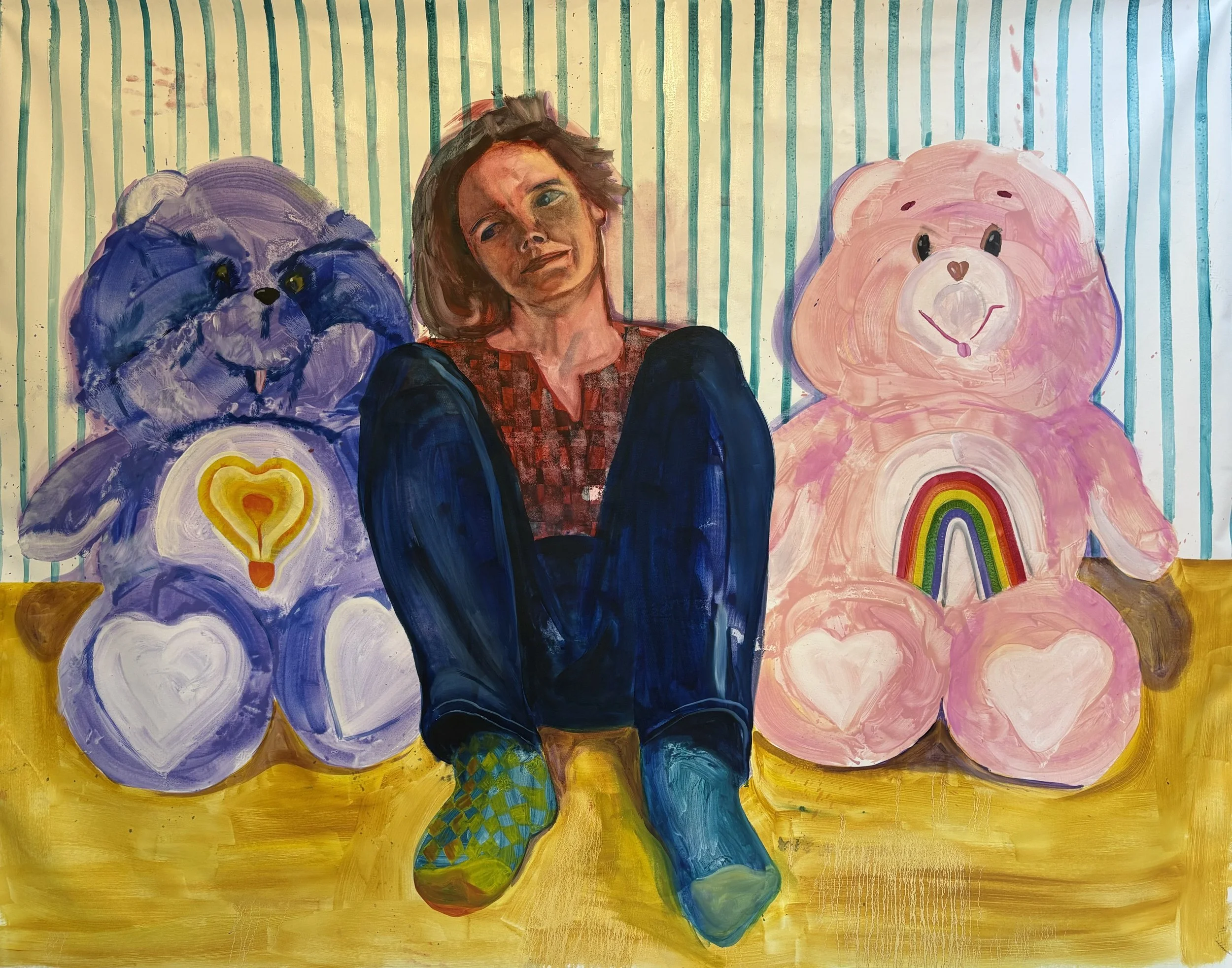 "I care(bear)" - oil on canvas - 210x165 cm