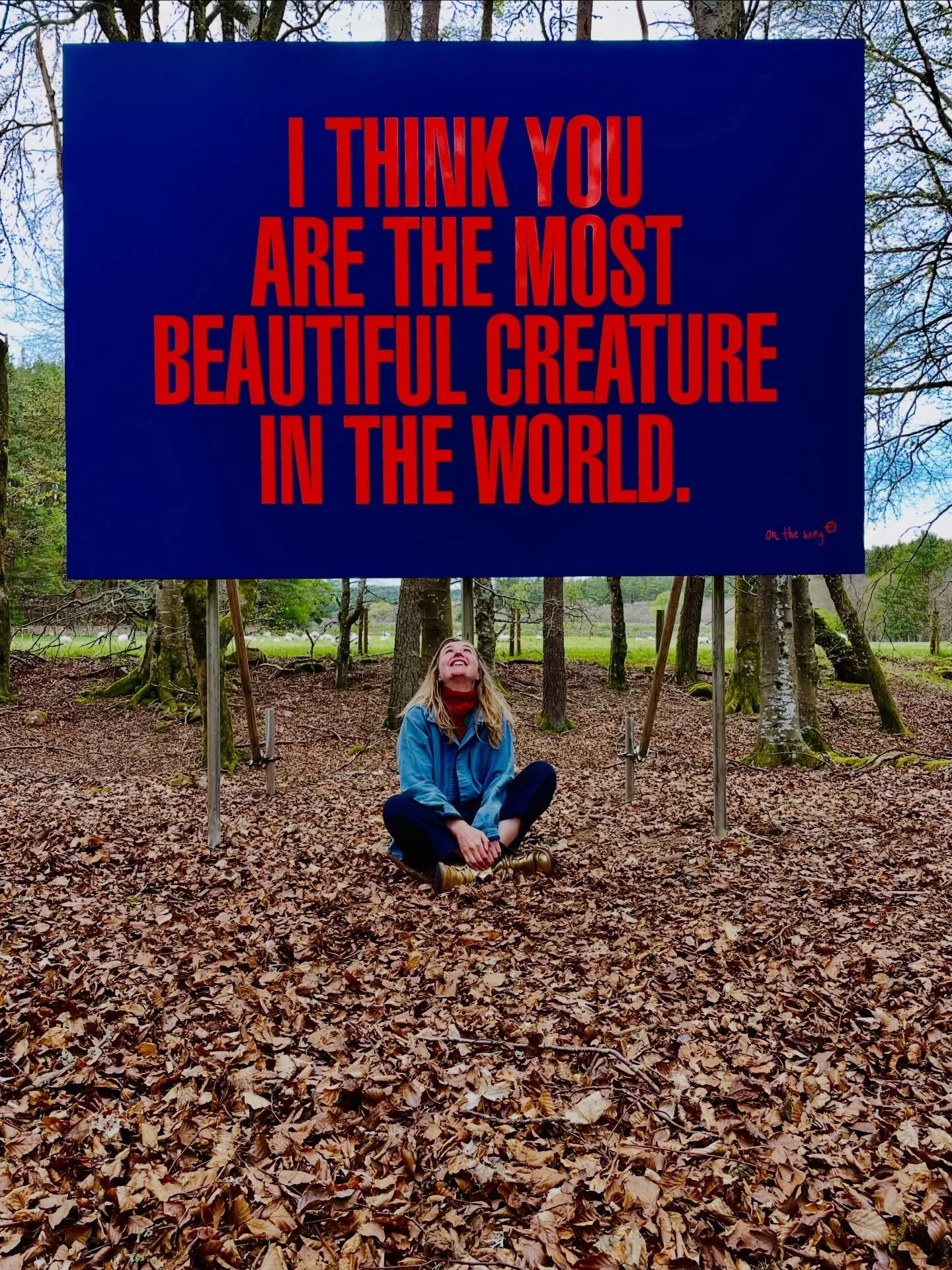 I was once asked, just after making this billboard&hellip; 

&lsquo;Why did you choose the word &lsquo;creature&rsquo; instead of &lsquo;person&rsquo; ?

I found the question interesting on many levels (clue: I often feel that questions answer themse