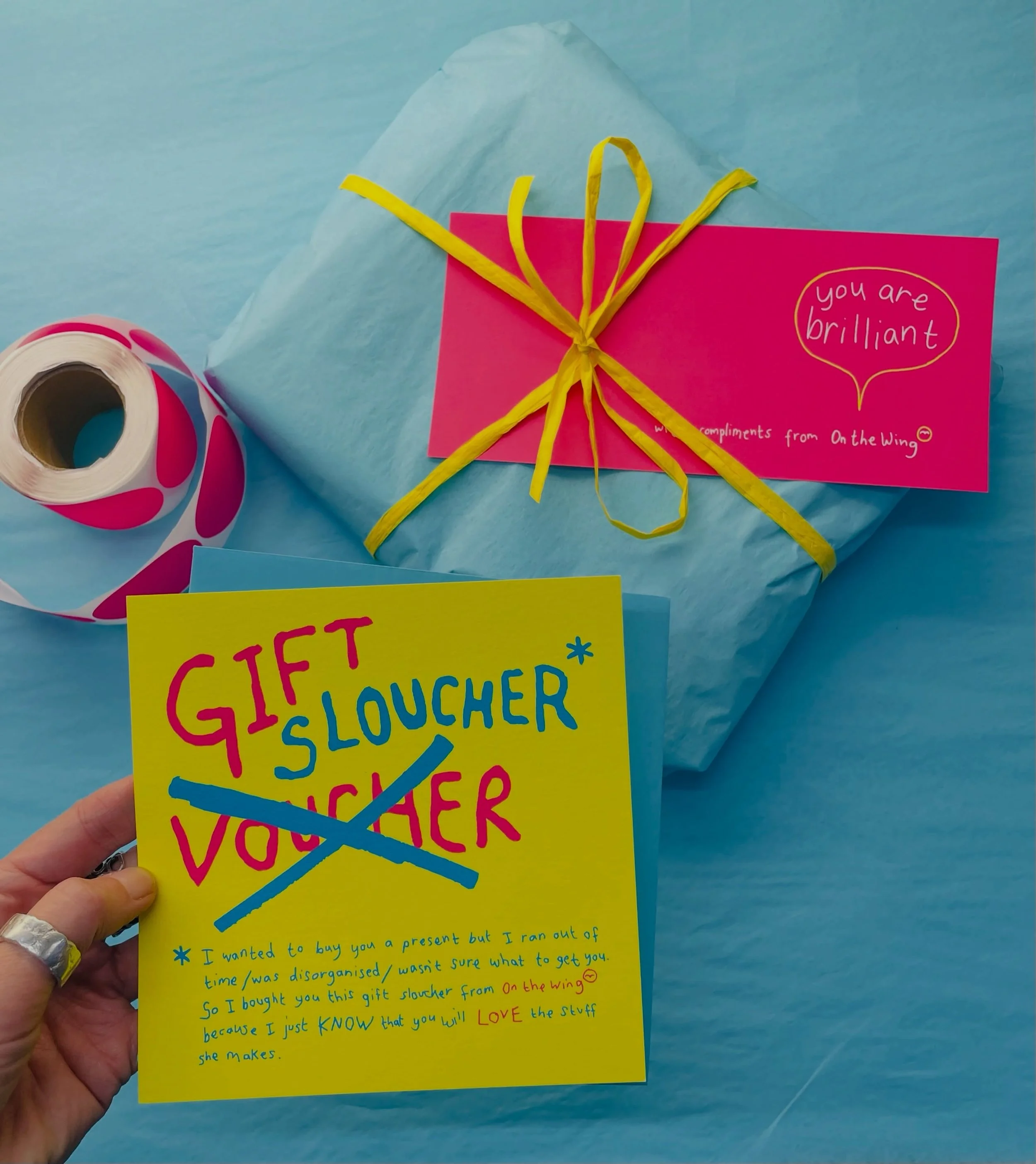 I just packed an order which included a gift voucher and&hellip;

&hellip;it&rsquo;s reminded me to let you all know that I sell gift vouchers 🙃

I&rsquo;ll be honest and say that I don&rsquo;t actually sell all that many - but neither do I spend th