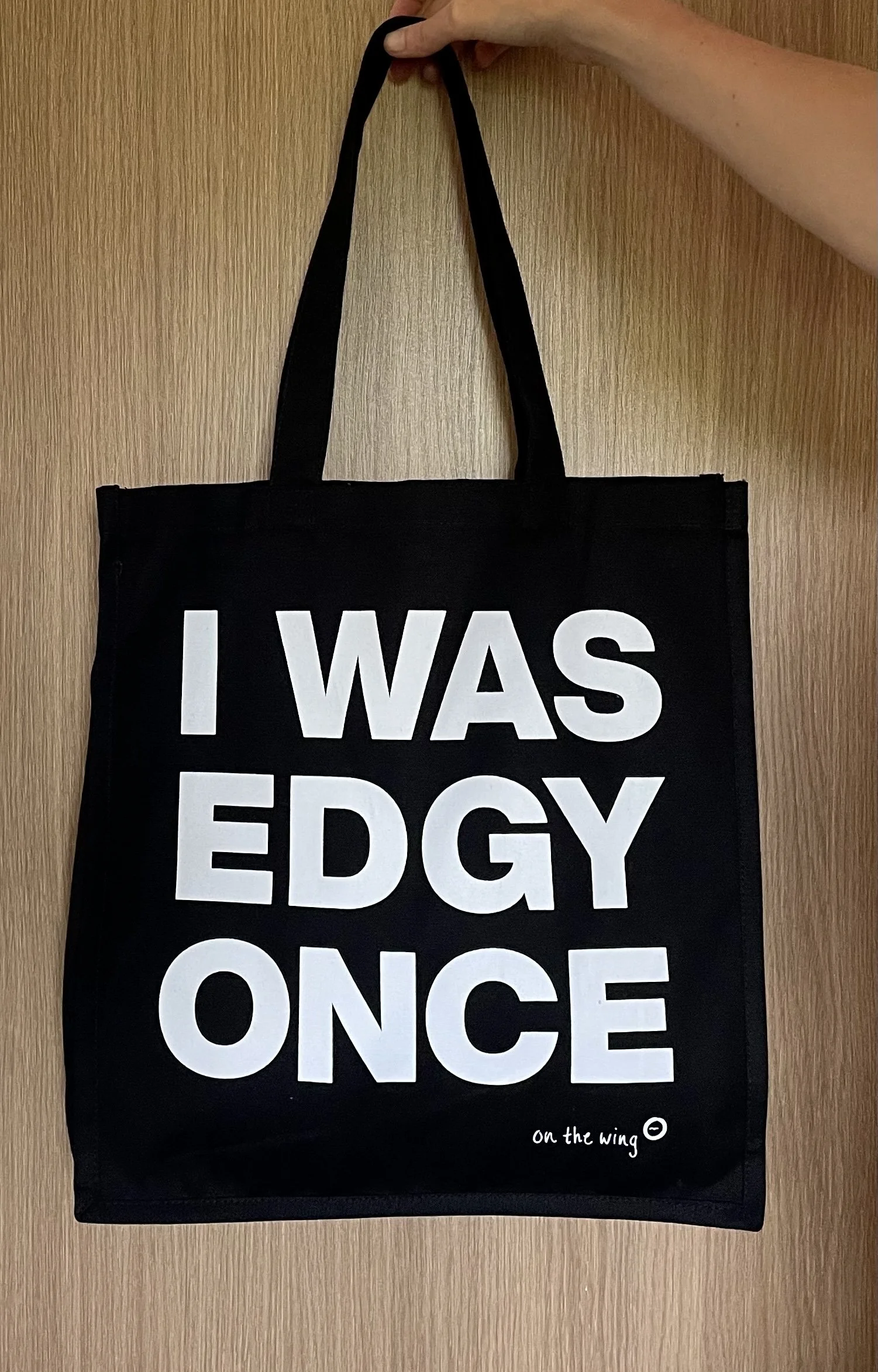 Edgy Bag - White on Black