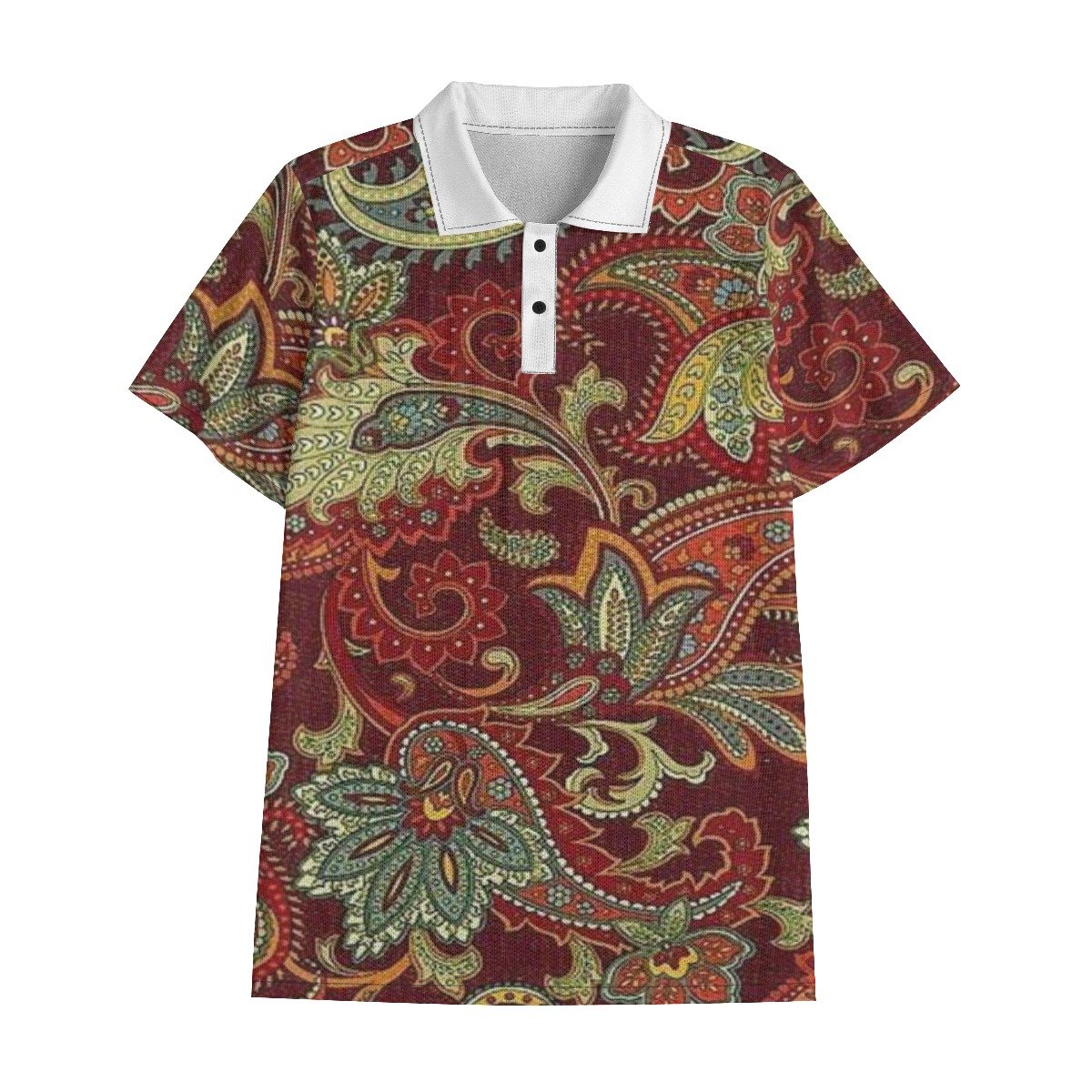 Vintage Paisley Tennis Polo