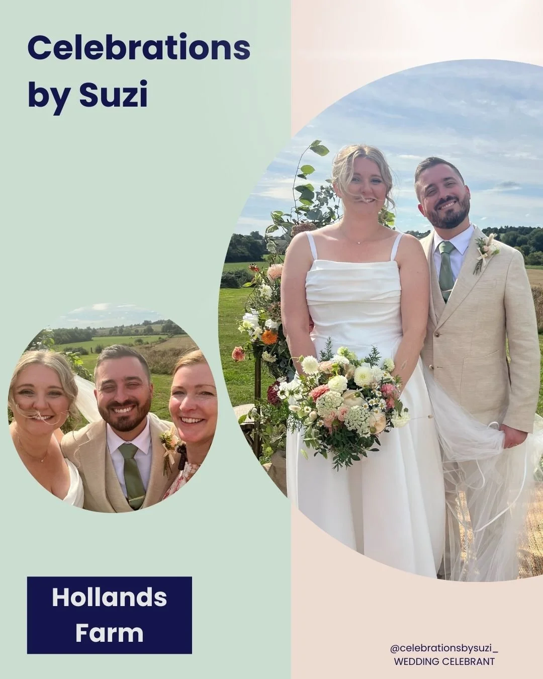 Wedding celebrant at Hollands Farm - Oxfordshire wedding venue