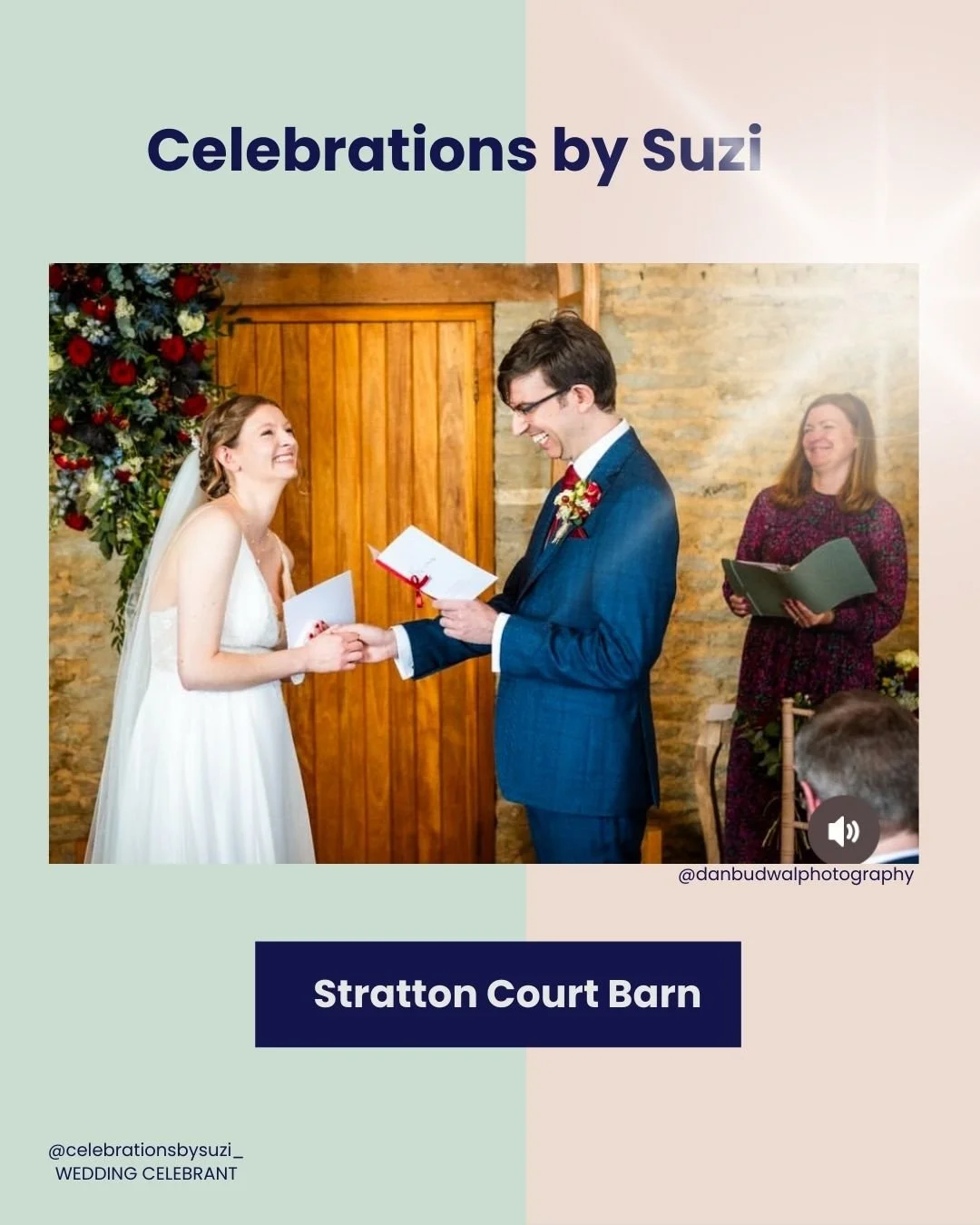 Stratton Court Barn - wedding ceremony - award winning celebrant -Suzi