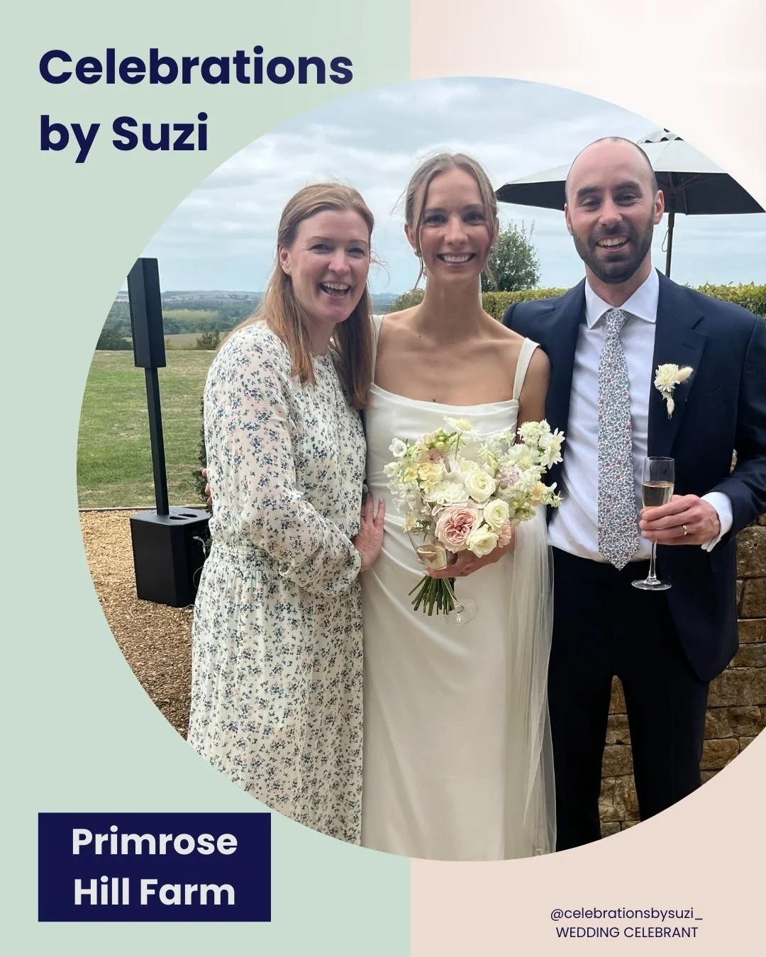 Wedding celebrant at Primrose Hill Farm - Bicester