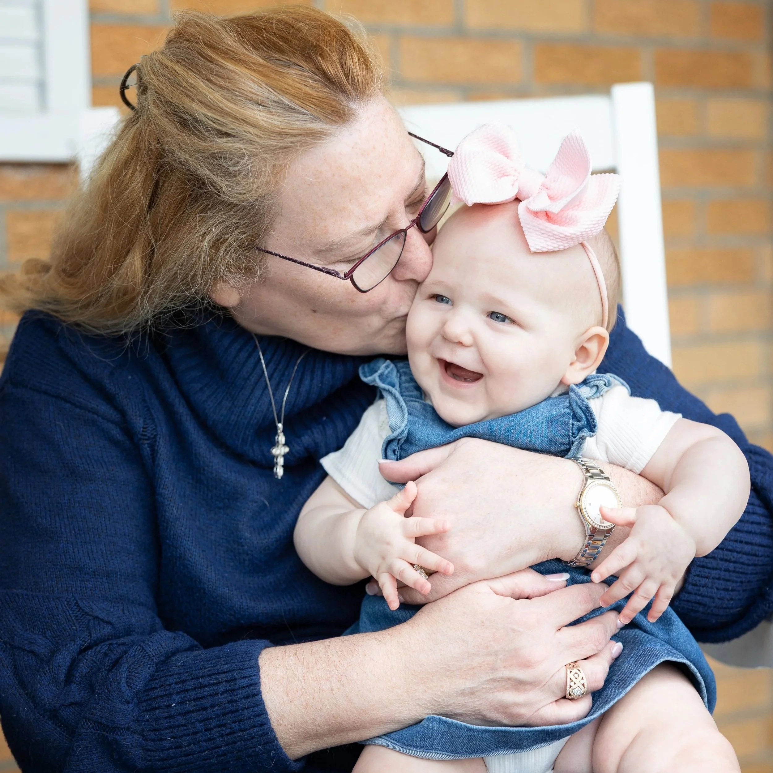 Grandmother and baby portrait during a family session