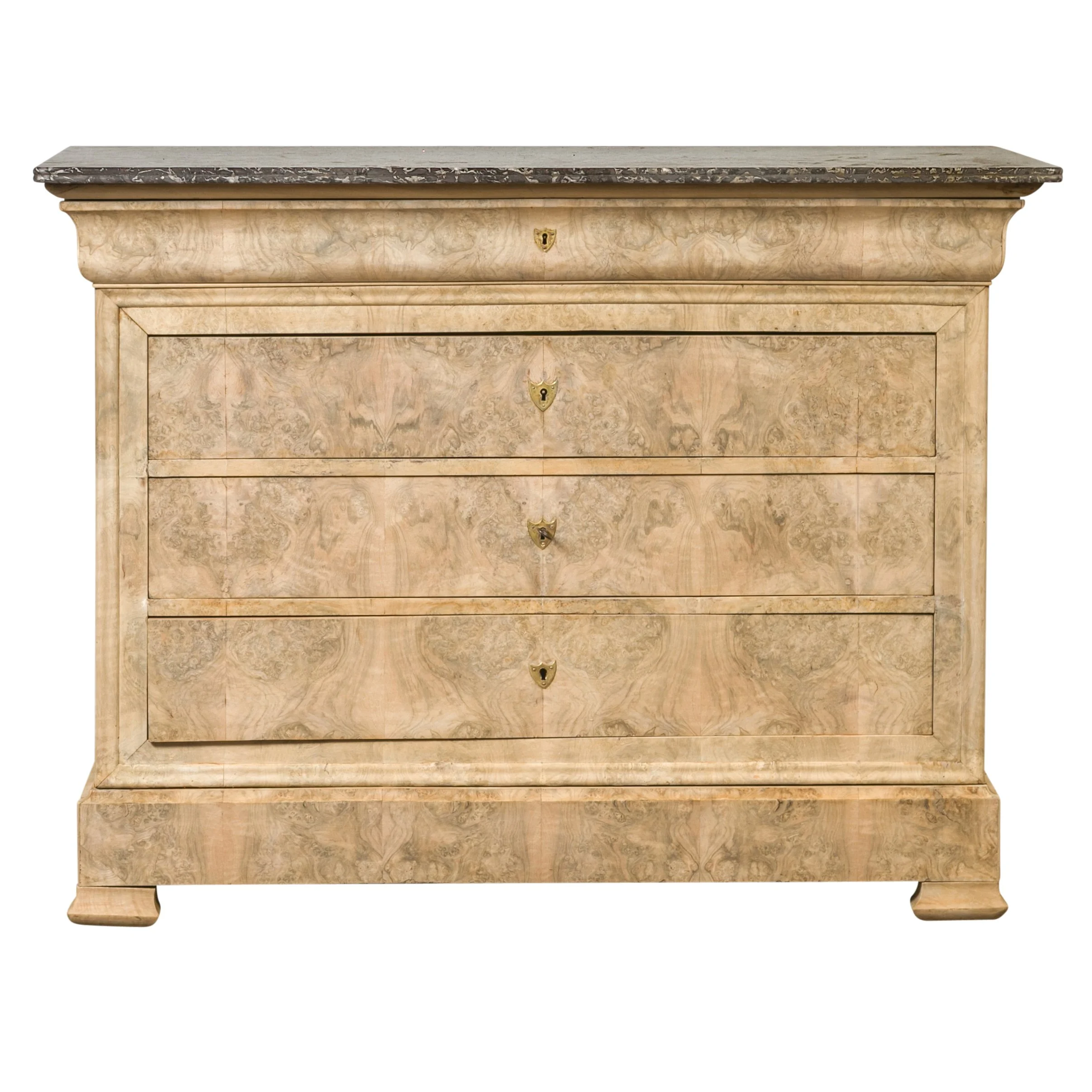 Wood chest of drawers photographed for collection documentation
