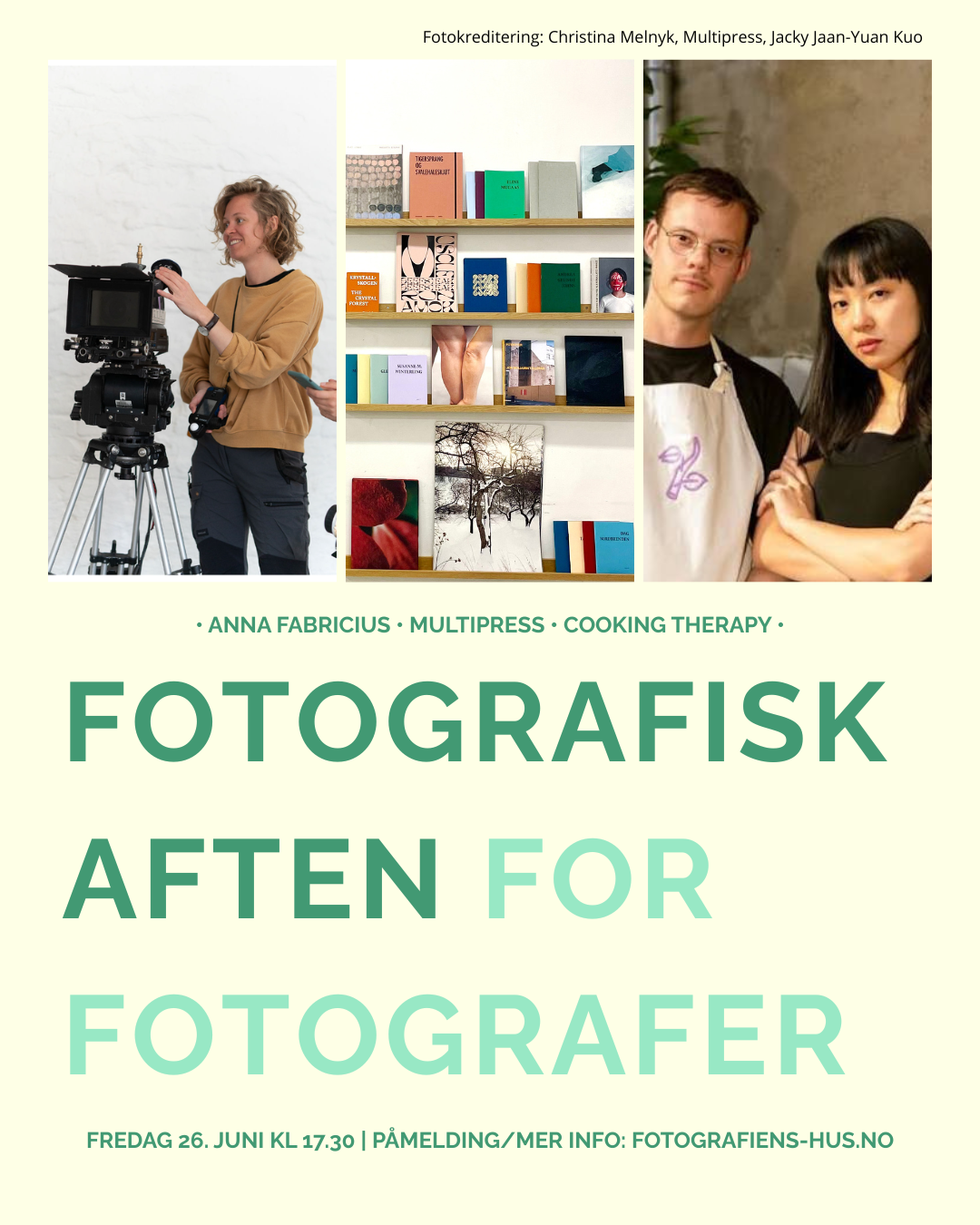 Fotografisk aften, for fotografer
