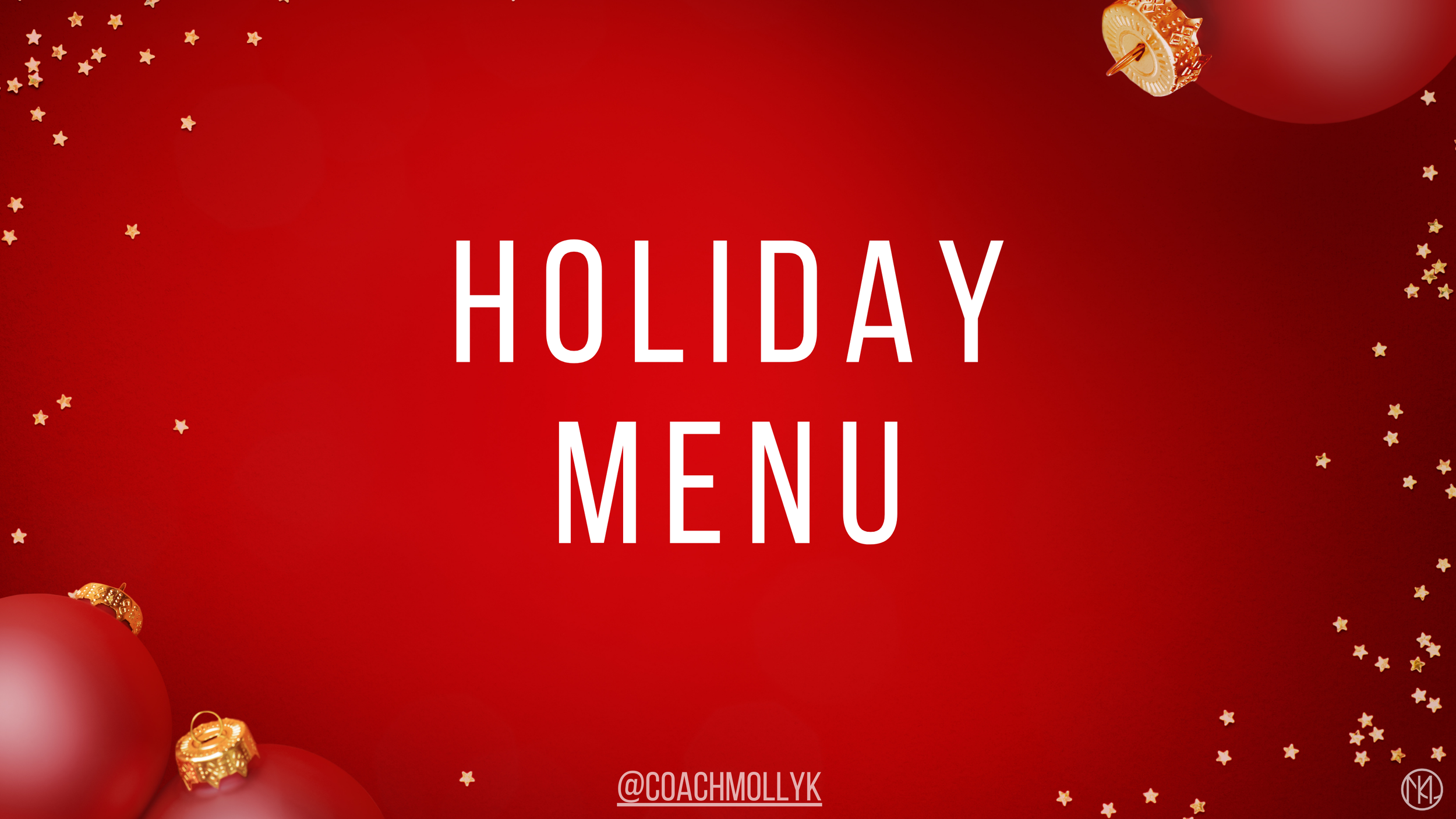 Holiday Menu