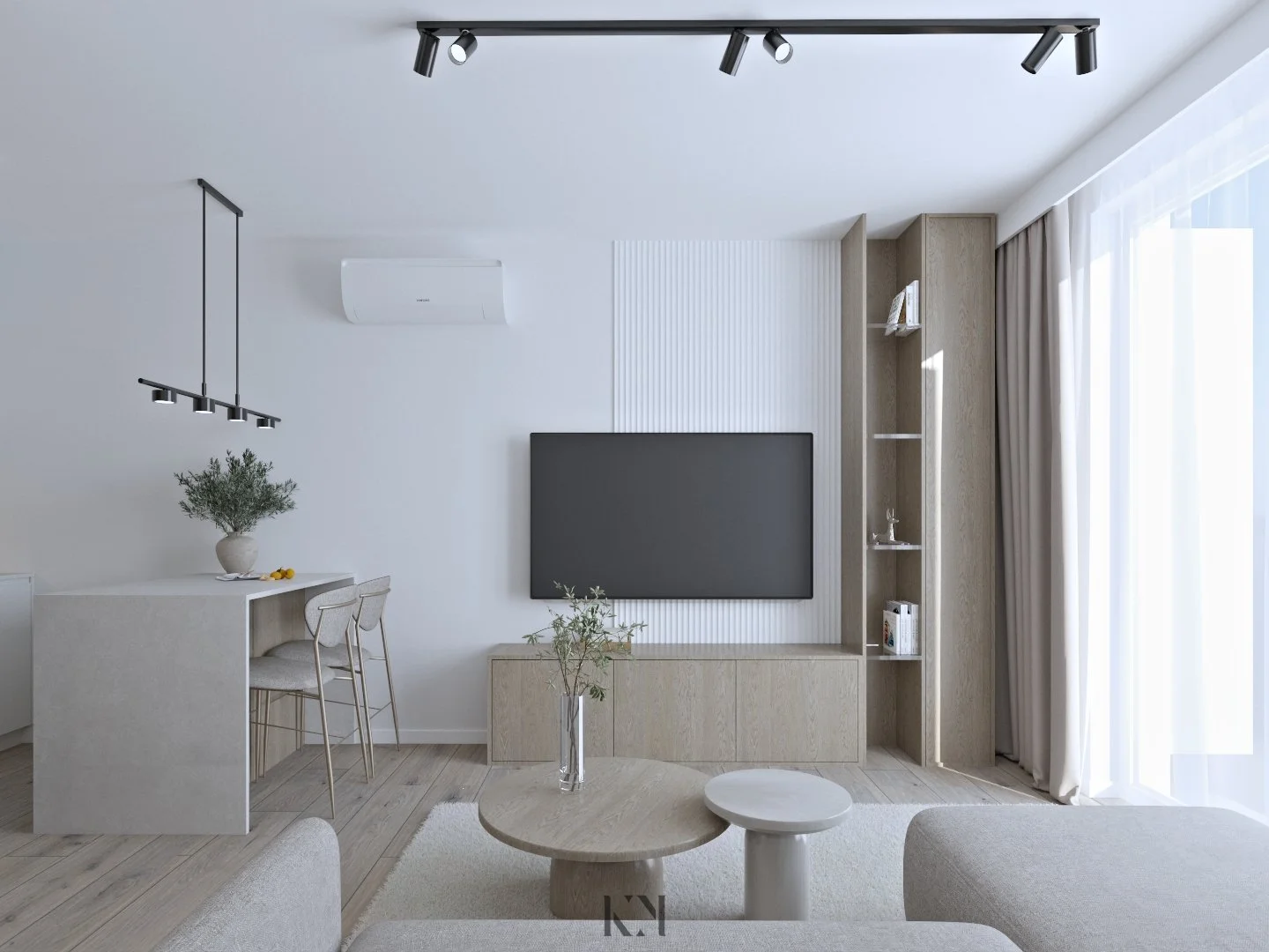 Projekt mieszkania 42m²,  Warszawa

