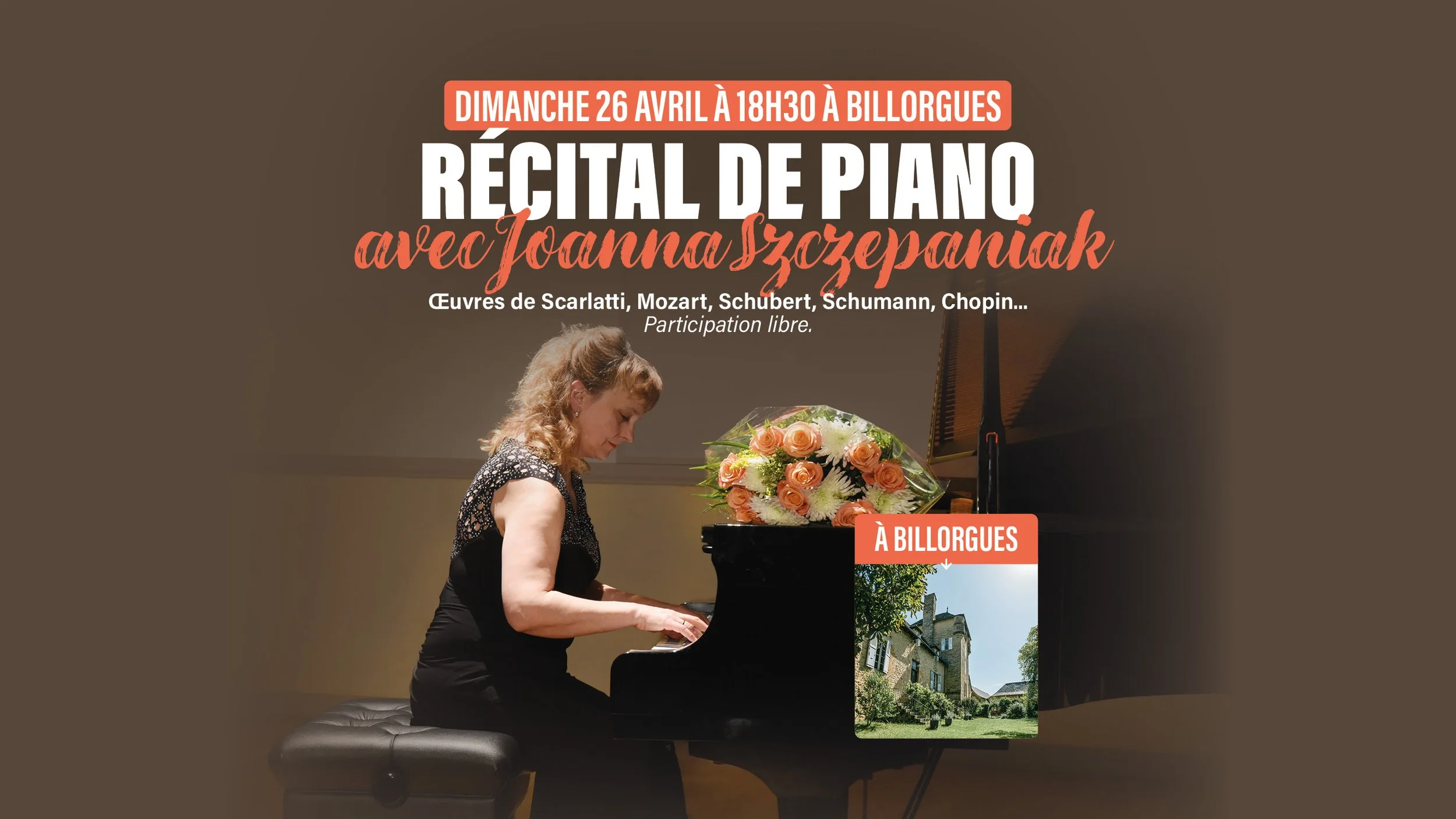Récital de Piano avec Joanna Szczepaniak à Billorgues