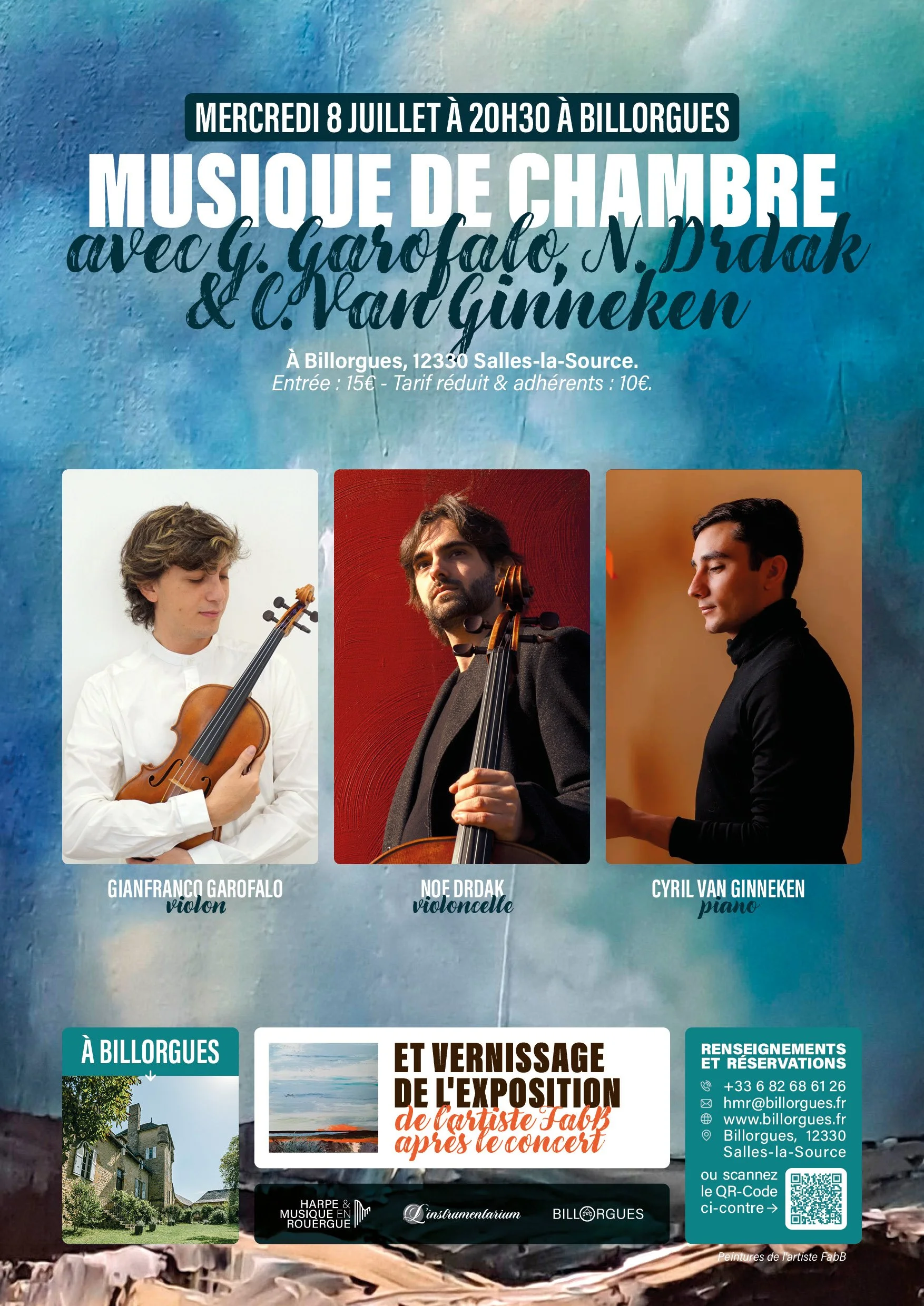 Affiche du concert de musique de chambre