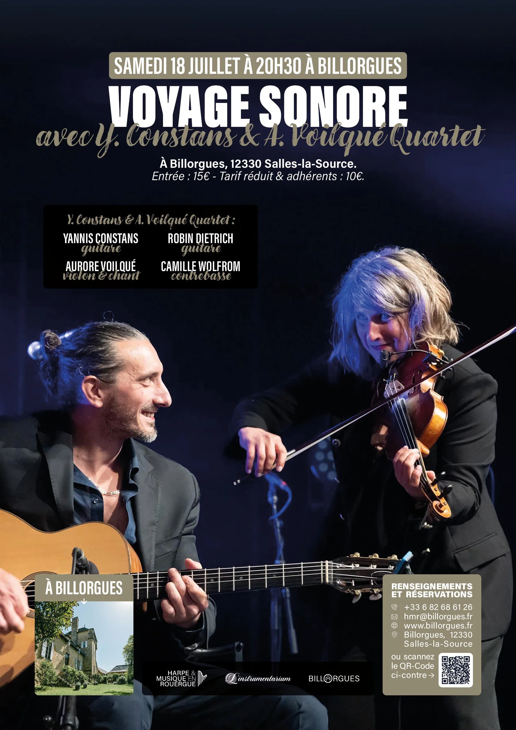 Affiche du concert voyage musical