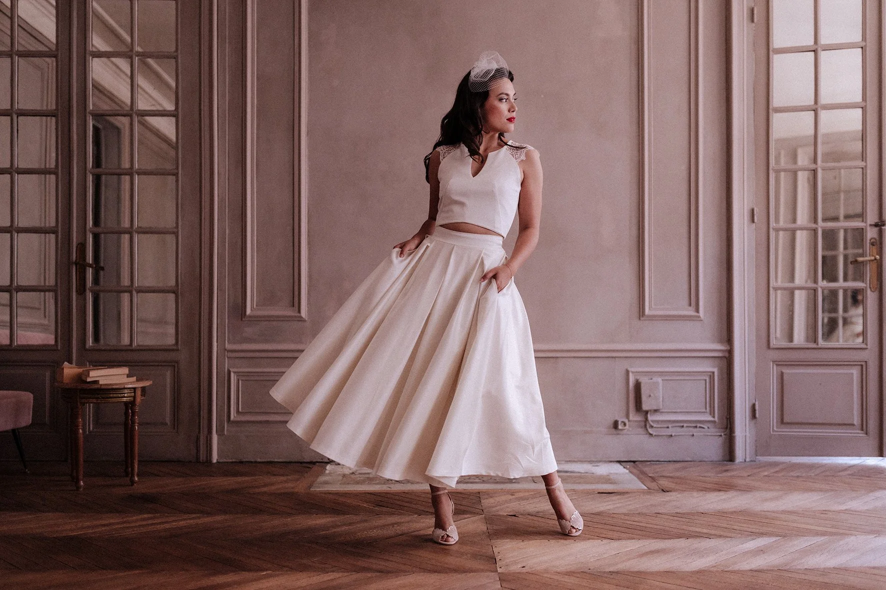 Ensemble jupe et top sur mesure avec voilette.jpeg