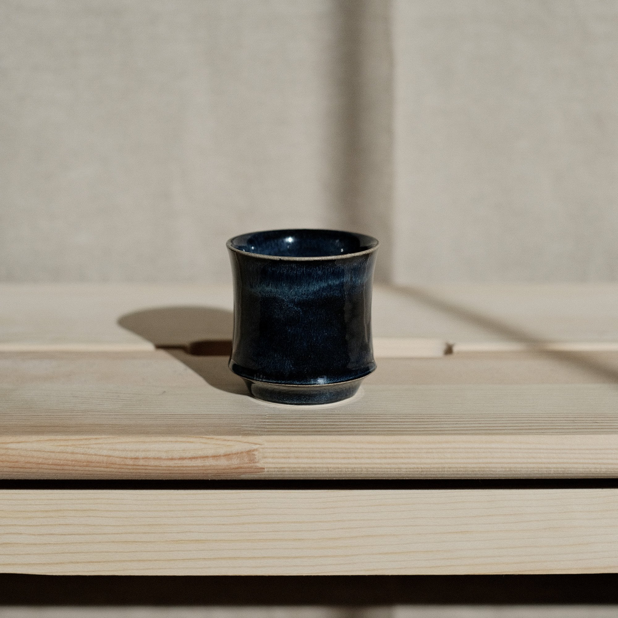 Angled Tea Cup - Blue Cascade 2.5oz