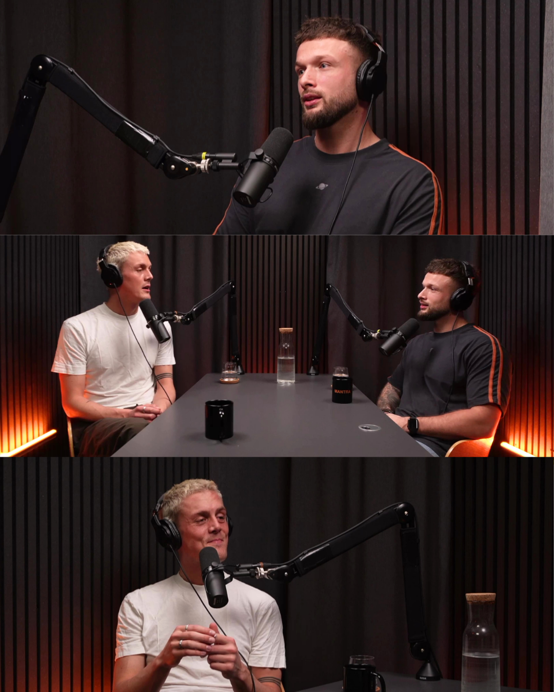 Videopodcast optaget i podcast studie, klippet til reels og SoMe-indhold for større rækkevidde.