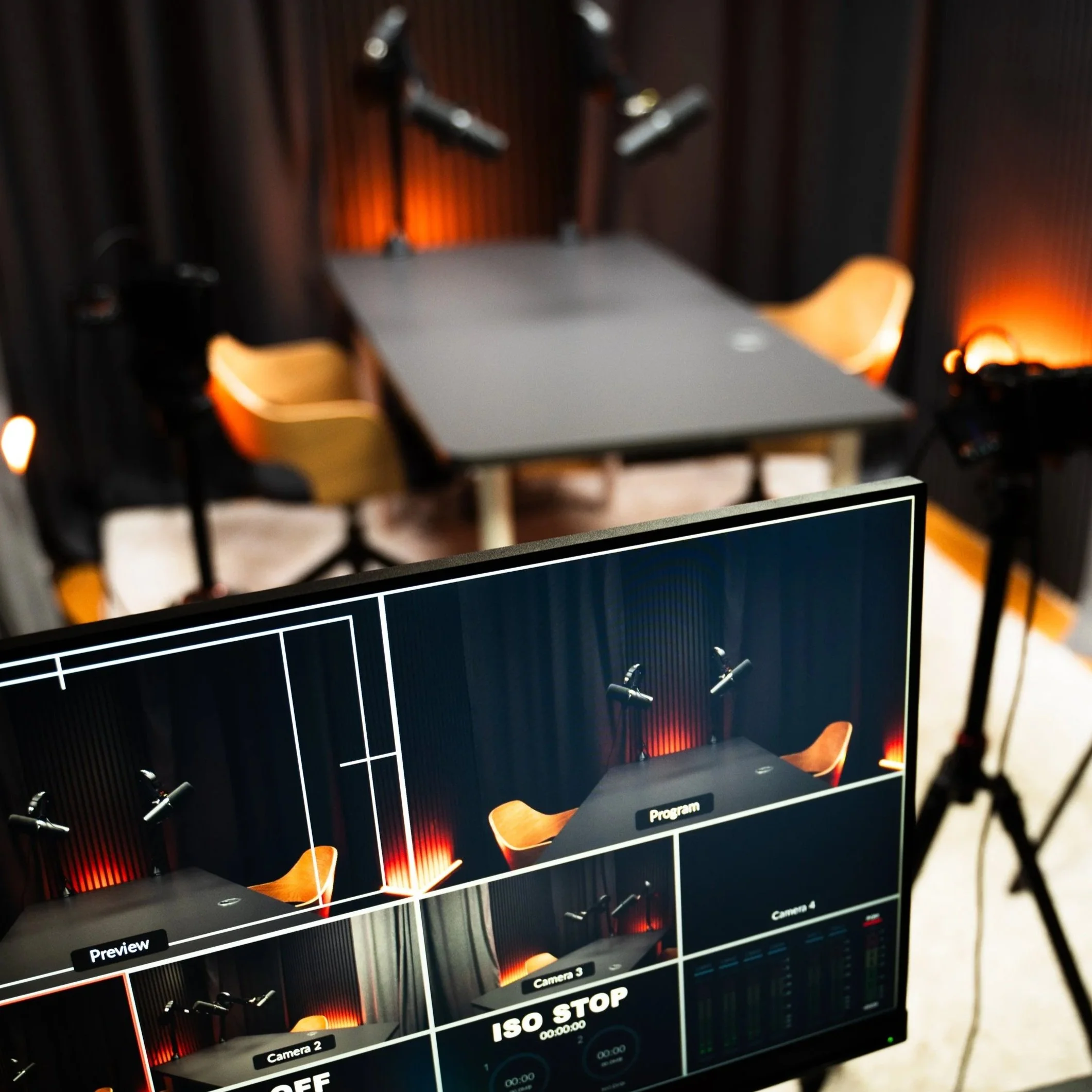 Redigering af videopodcast optaget i professionelt podcast studie