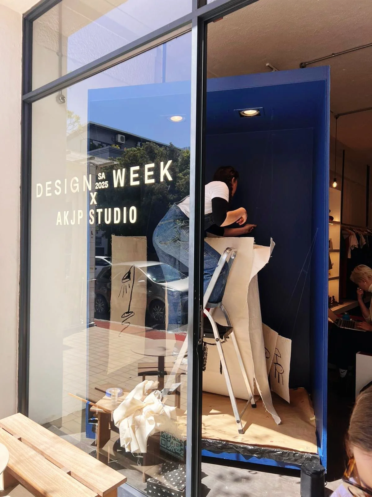 Production of window display for launch of  Design Week South Africa, Cape Town, 2025