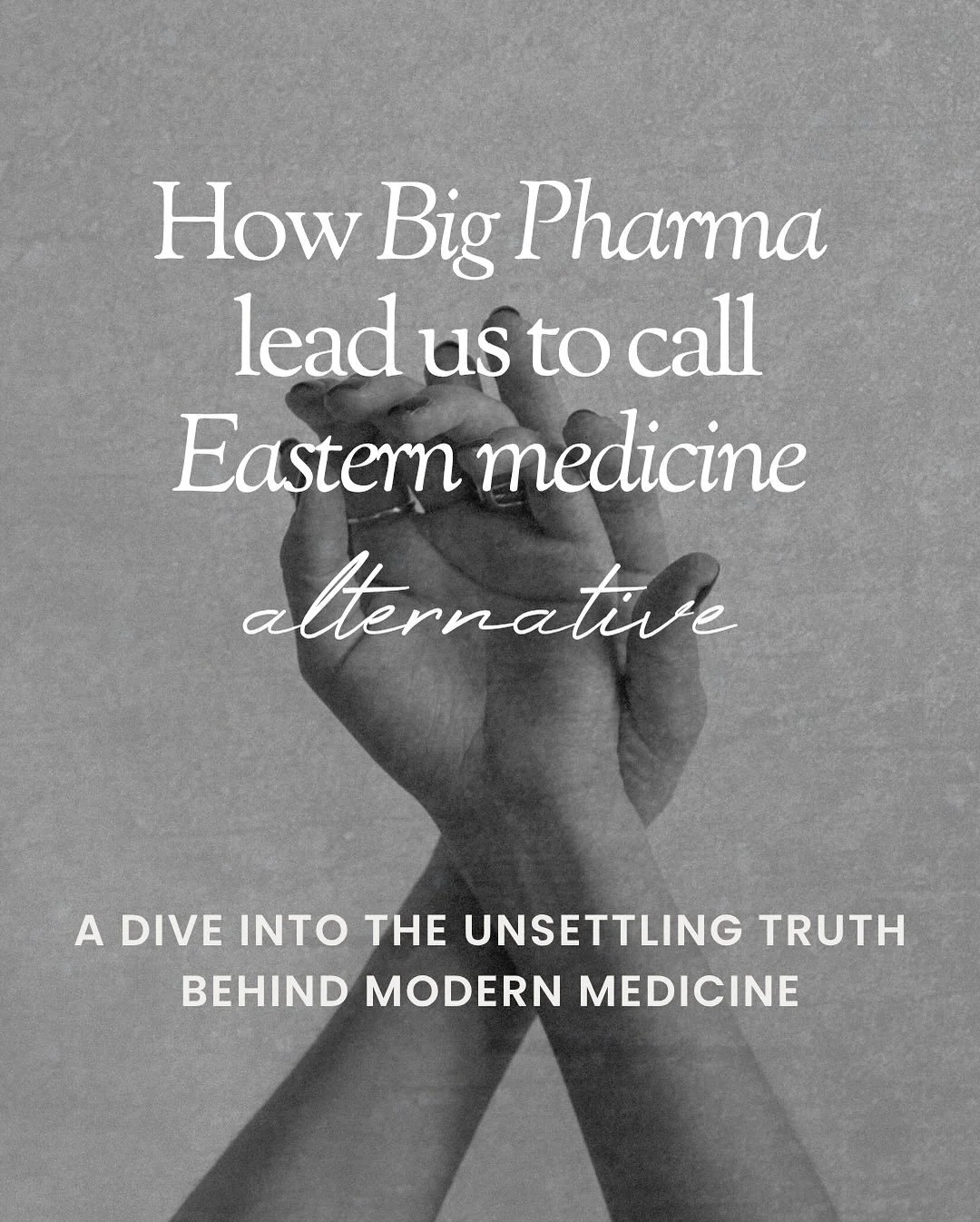 How did Big Pharma lead us to call Eastern medicine &ldquo;alternative&rdquo;?
And how did we become so disconnected from nutrition, herbal medicine, and traditional healing in the first place?

It began over a century ago, when the Flexner Report &m