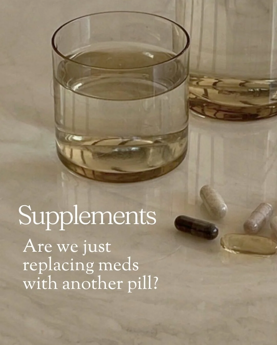 Supplements are often framed as the &ldquo;natural&rdquo; alternative to medication. And sometimes, that instinct makes sense.

But something I ask patients often is this: Are we actually healing the system&hellip; or just replacing one pill with ano