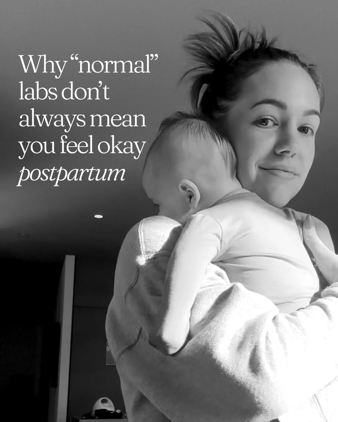 So many postpartum women are told their labs are &ldquo;normal&rdquo; and are left wondering why they still don&rsquo;t feel okay.

Hormones do matter postpartum. Estrogen and progesterone take time to recover, and breastfeeding can prolong lower lev