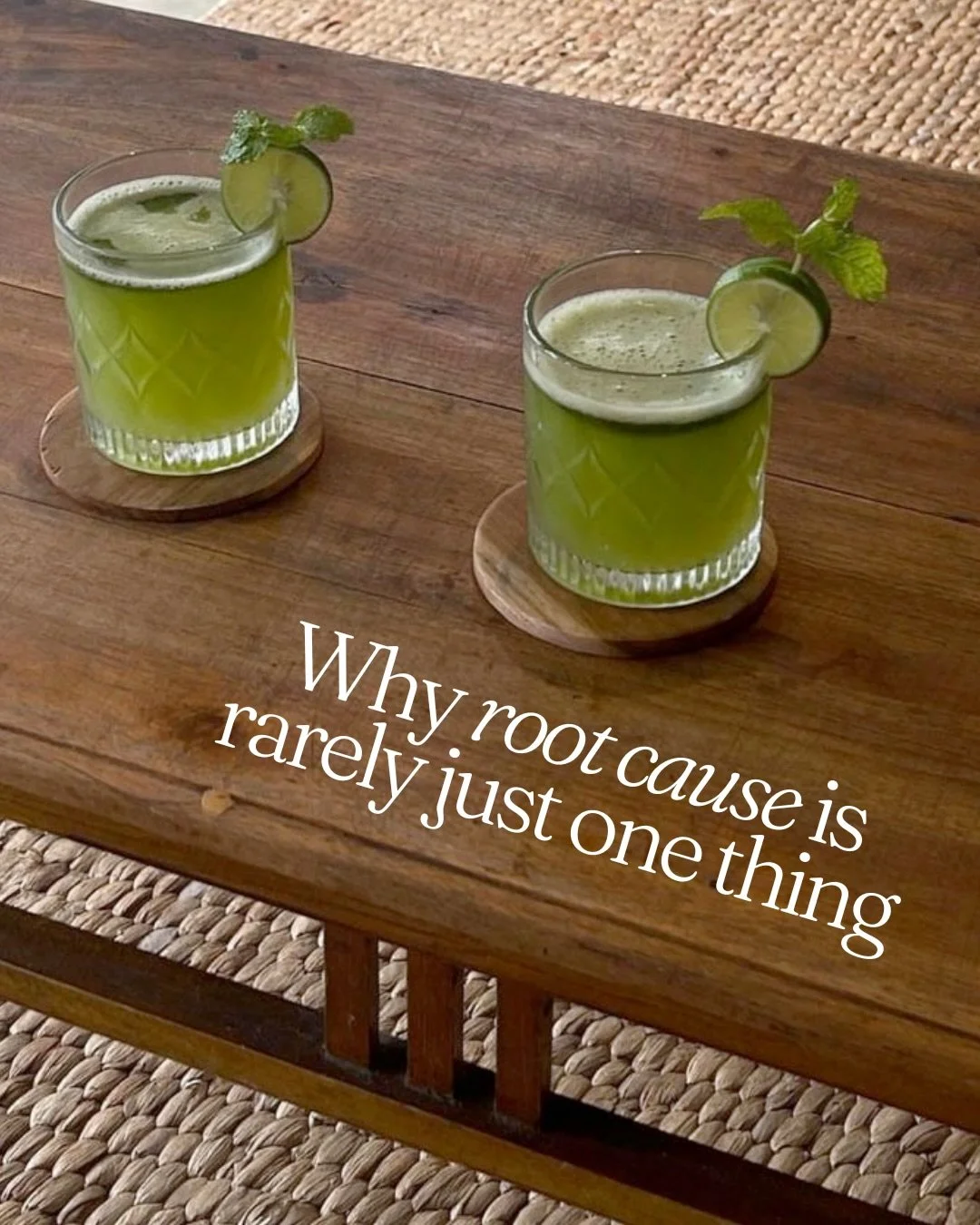 When we talk about &ldquo;root cause,&rdquo; we are rarely referring to a single lab value or one missing supplement.

Most symptoms develop through patterns that unfold over time. Biology, stress, environment, behavior, nervous system regulation, an