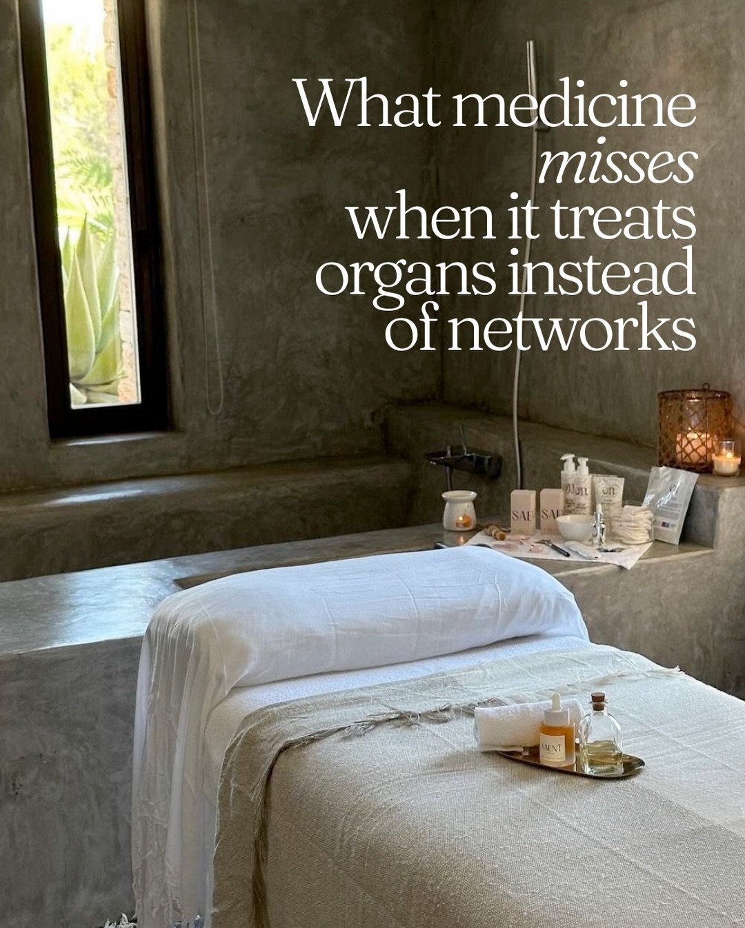 Modern medicine is extraordinarily good at treating organs in crisis. But many of the conditions people struggle with most are not organ failures. They are network dysregulations.

The nervous system, immune system, endocrine signaling, and metabolis