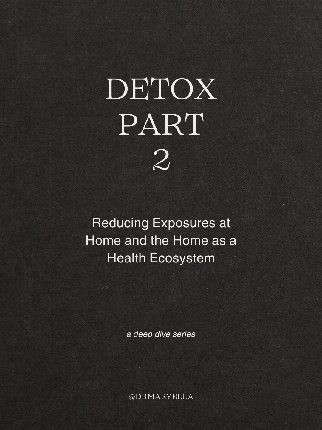 Part 2 of Detox in a Toxic World is out now! Available as both a podcast episode on The Trip Lab and a guide on my website (both linked in my bio). 

In this part, we are going to look into all the things you can do to reduce your exposure to environ