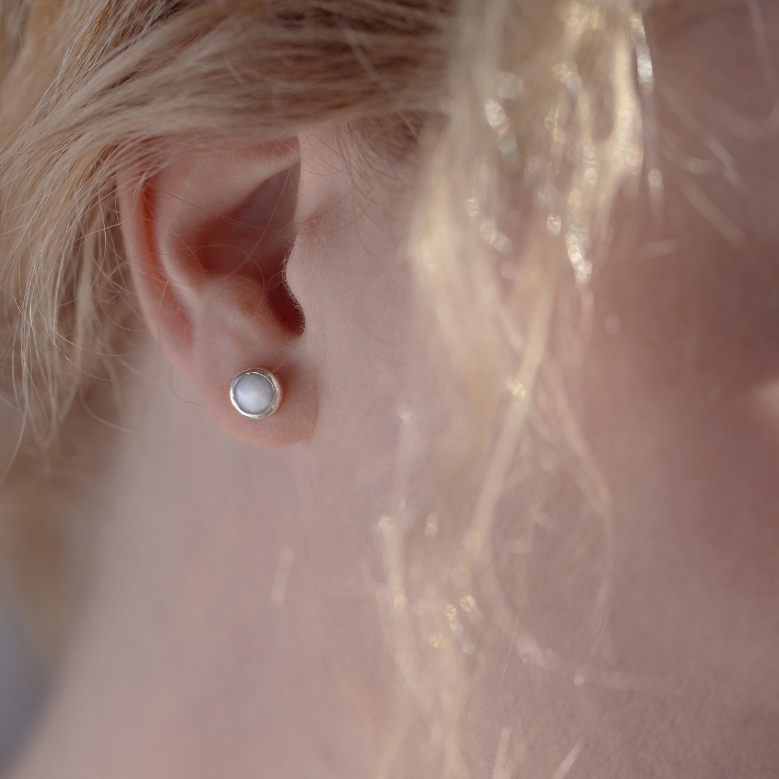 silver breastmilk studs holli hana jewellery.jpg